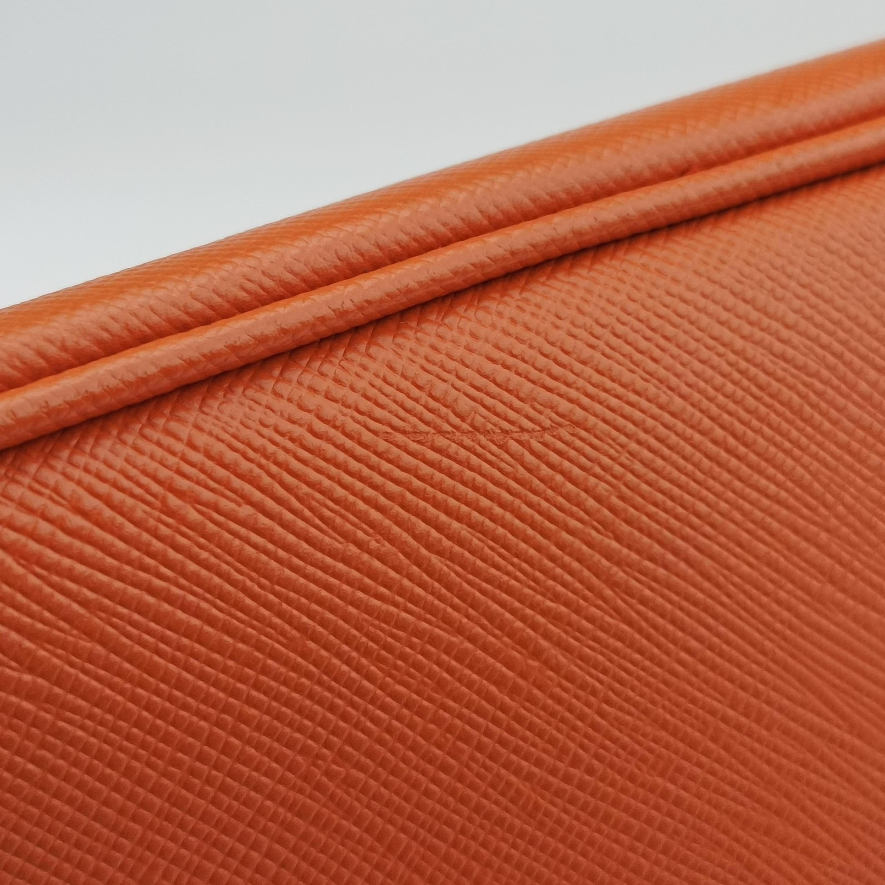 Secondhand Prada Galleria Orange SAFFIANO Leather BN2274 shoulderbag | stylenewstar