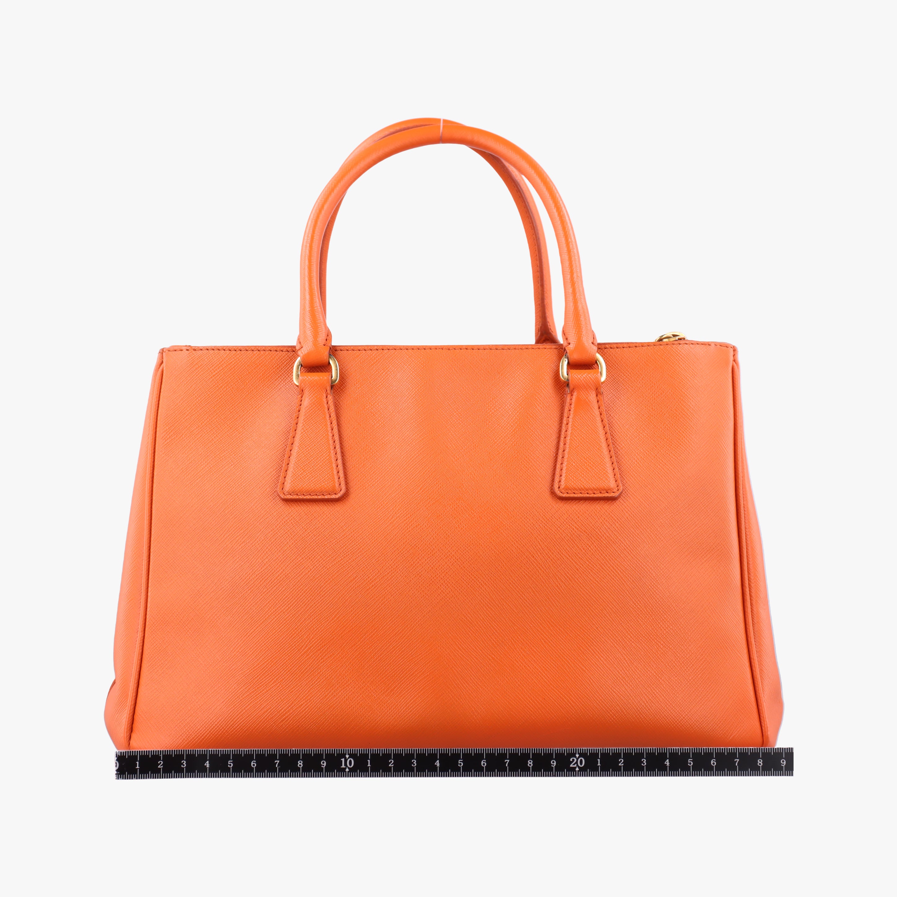 Secondhand Prada Galleria Orange SAFFIANO Leather BN2274 shoulderbag | stylenewstar