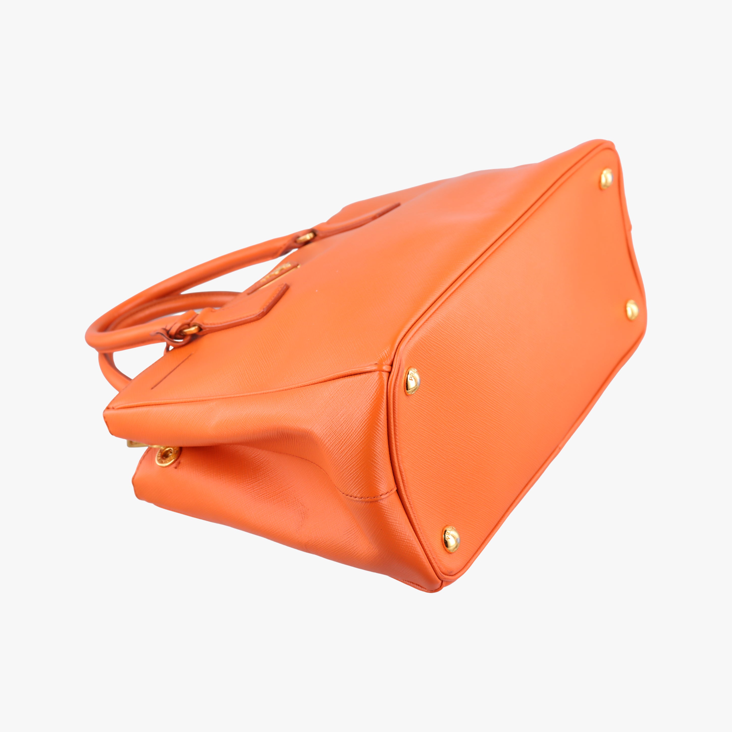 Secondhand Prada Galleria Orange SAFFIANO Leather BN2274 shoulderbag | stylenewstar