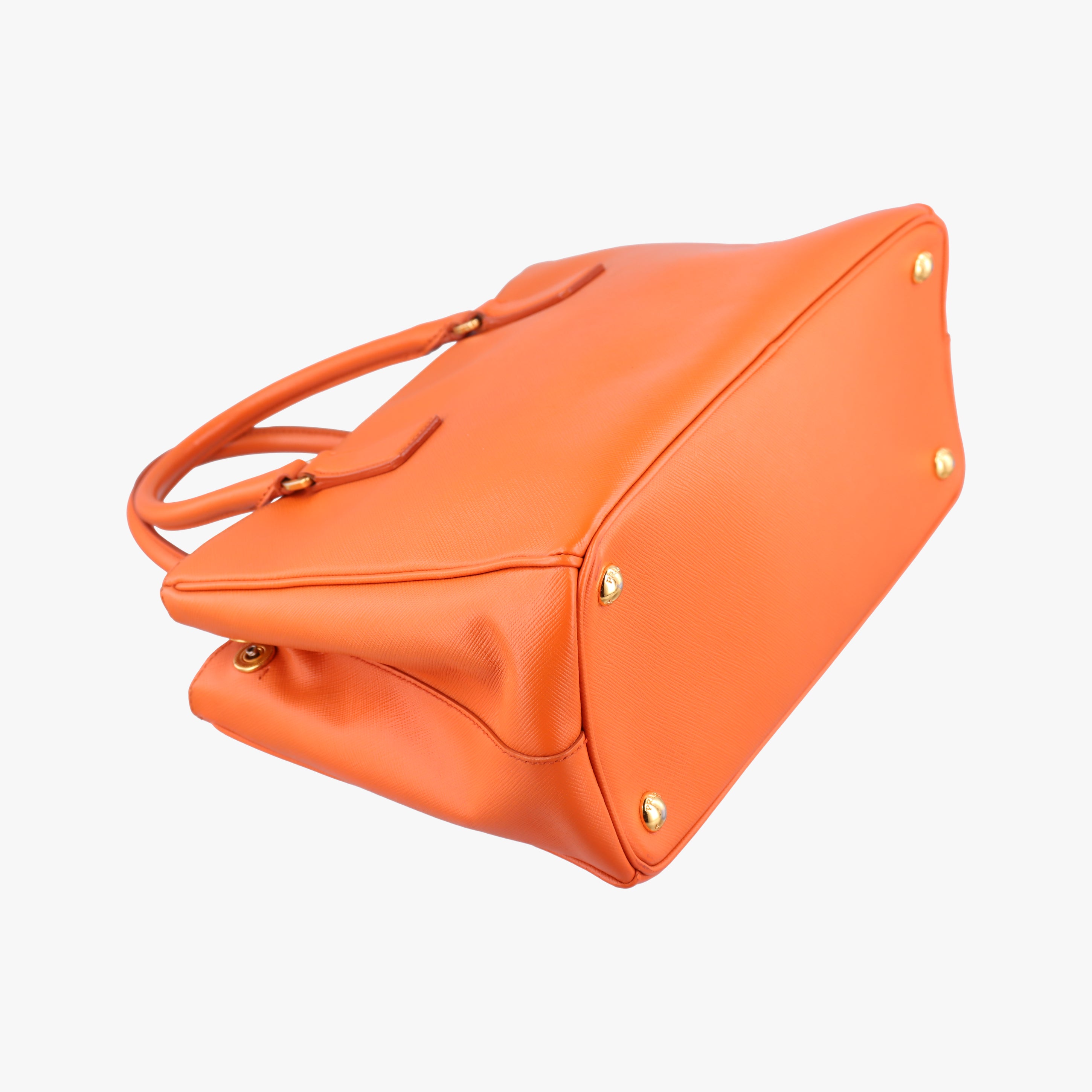 Secondhand Prada Galleria Orange SAFFIANO Leather BN2274 shoulderbag | stylenewstar