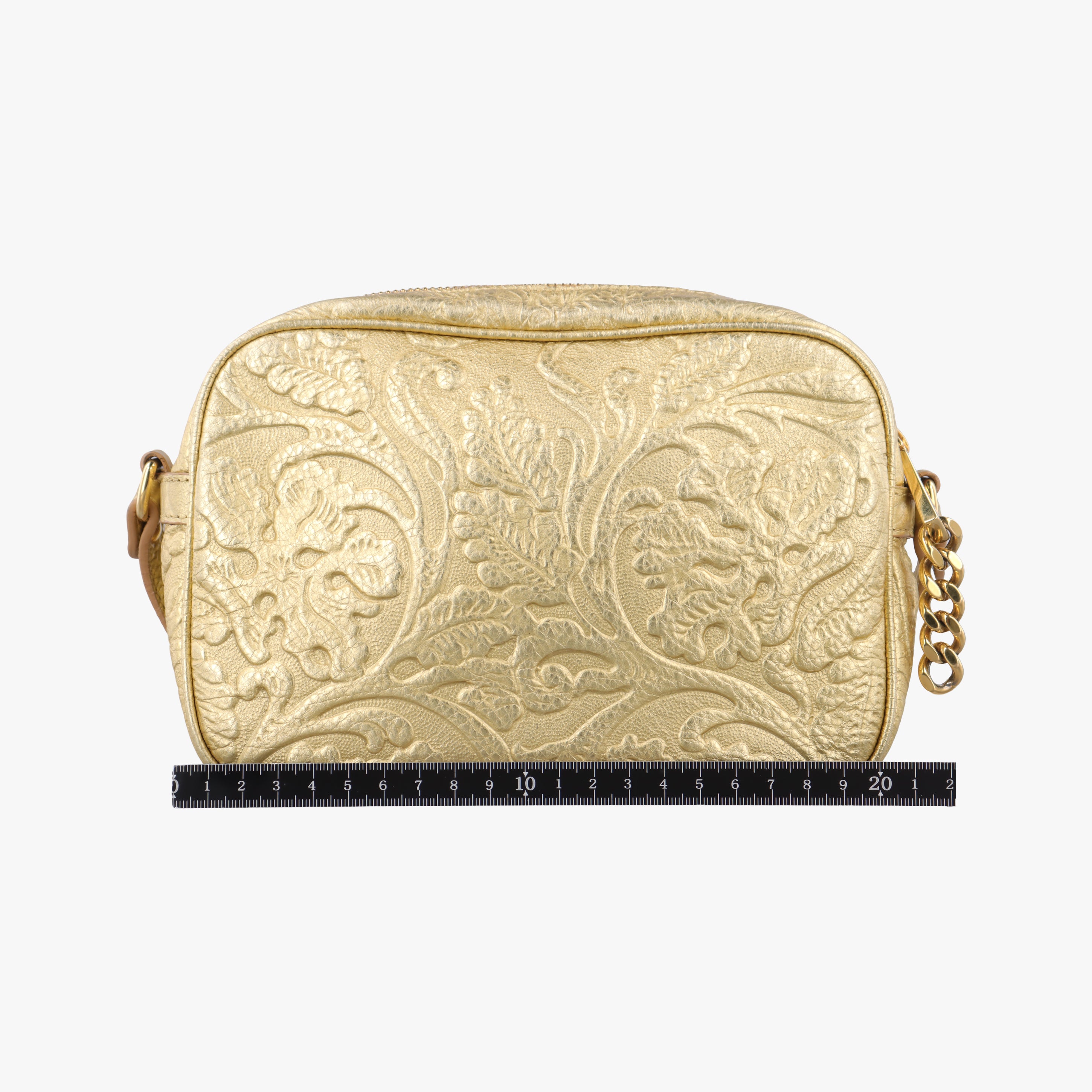 Pre-owned VERSACE Medusa Golden Leather  shoulderbag | stylenewstar