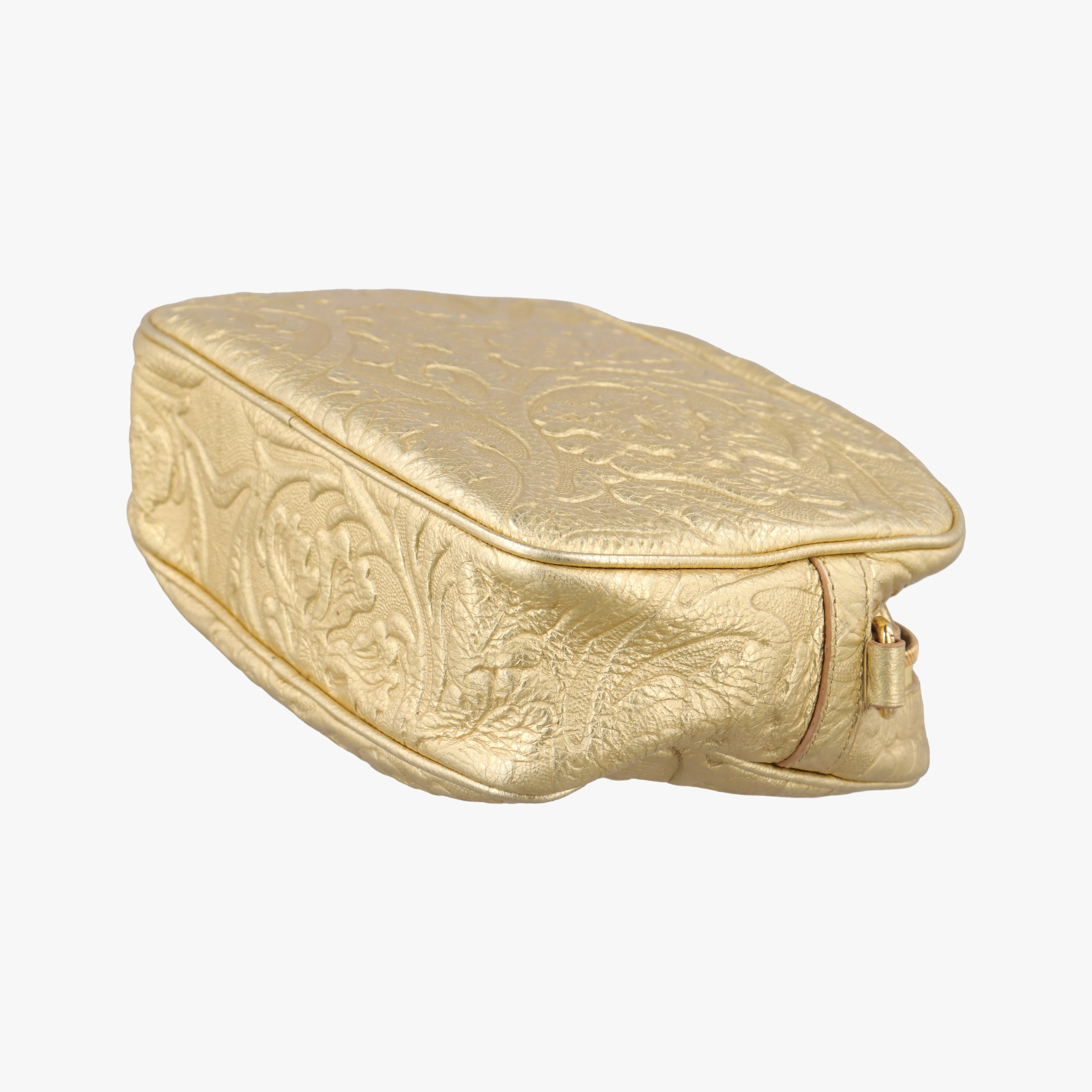 Pre-owned VERSACE Medusa Golden Leather  shoulderbag | stylenewstar