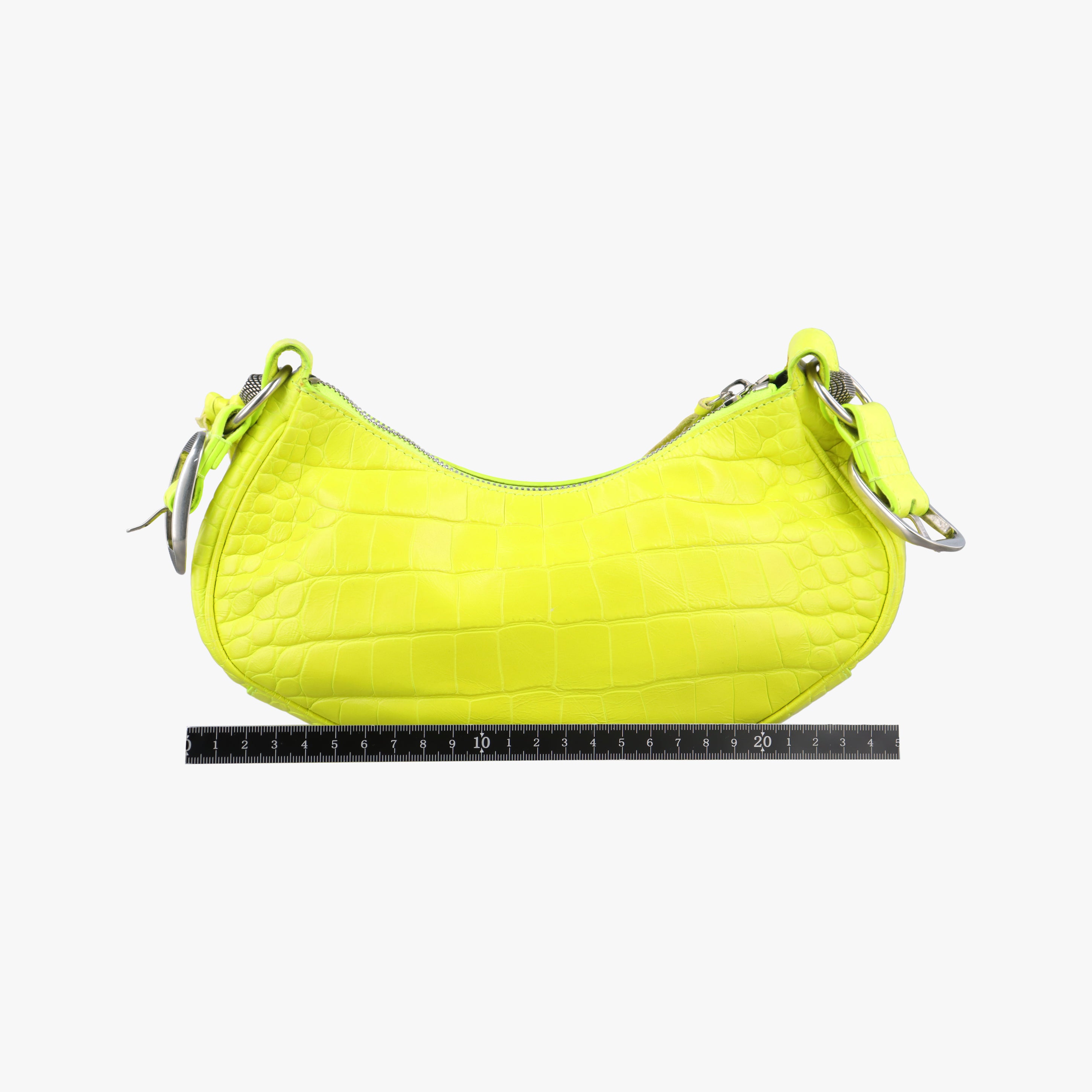 Pre-owned Balenciaga Le Cagole Yellow Leather  shoulderbag | stylenewstar