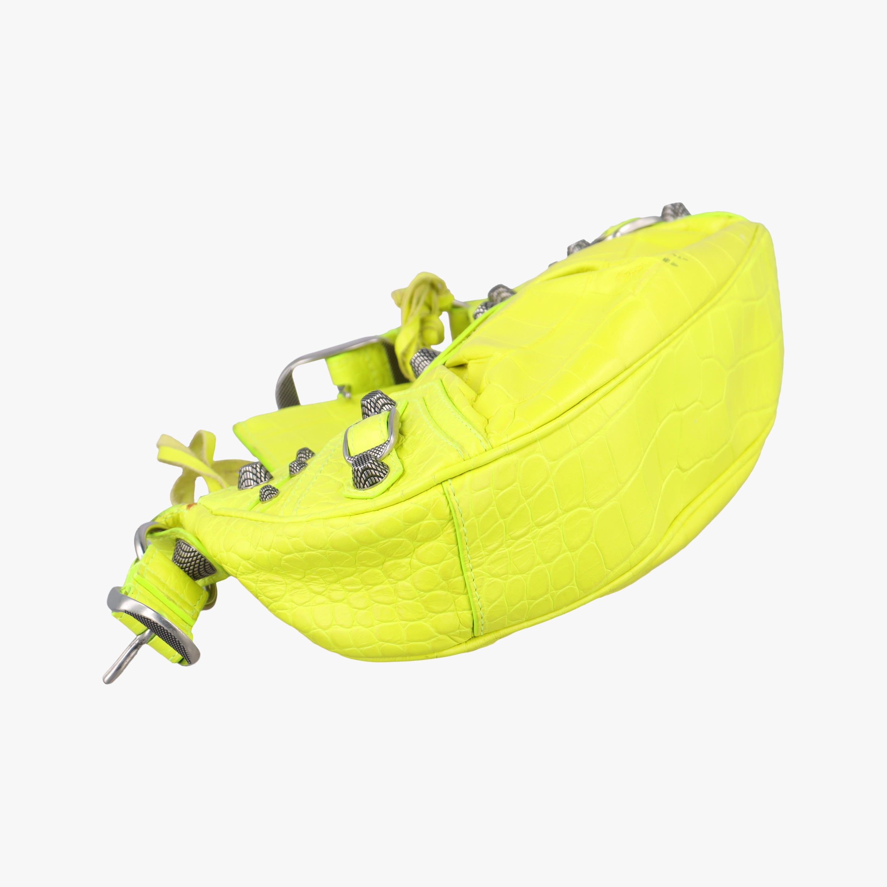 Pre-owned Balenciaga Le Cagole Yellow Leather  shoulderbag | stylenewstar