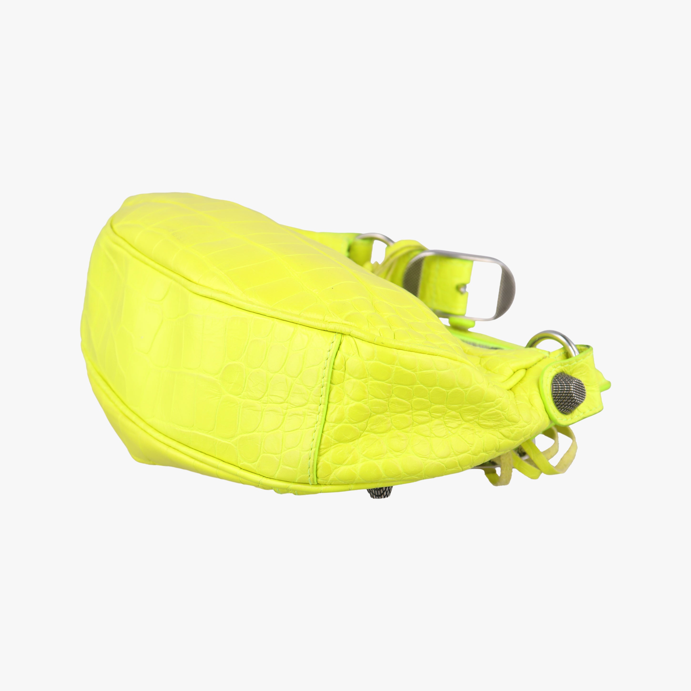 Pre-owned Balenciaga Le Cagole Yellow Leather  shoulderbag | stylenewstar