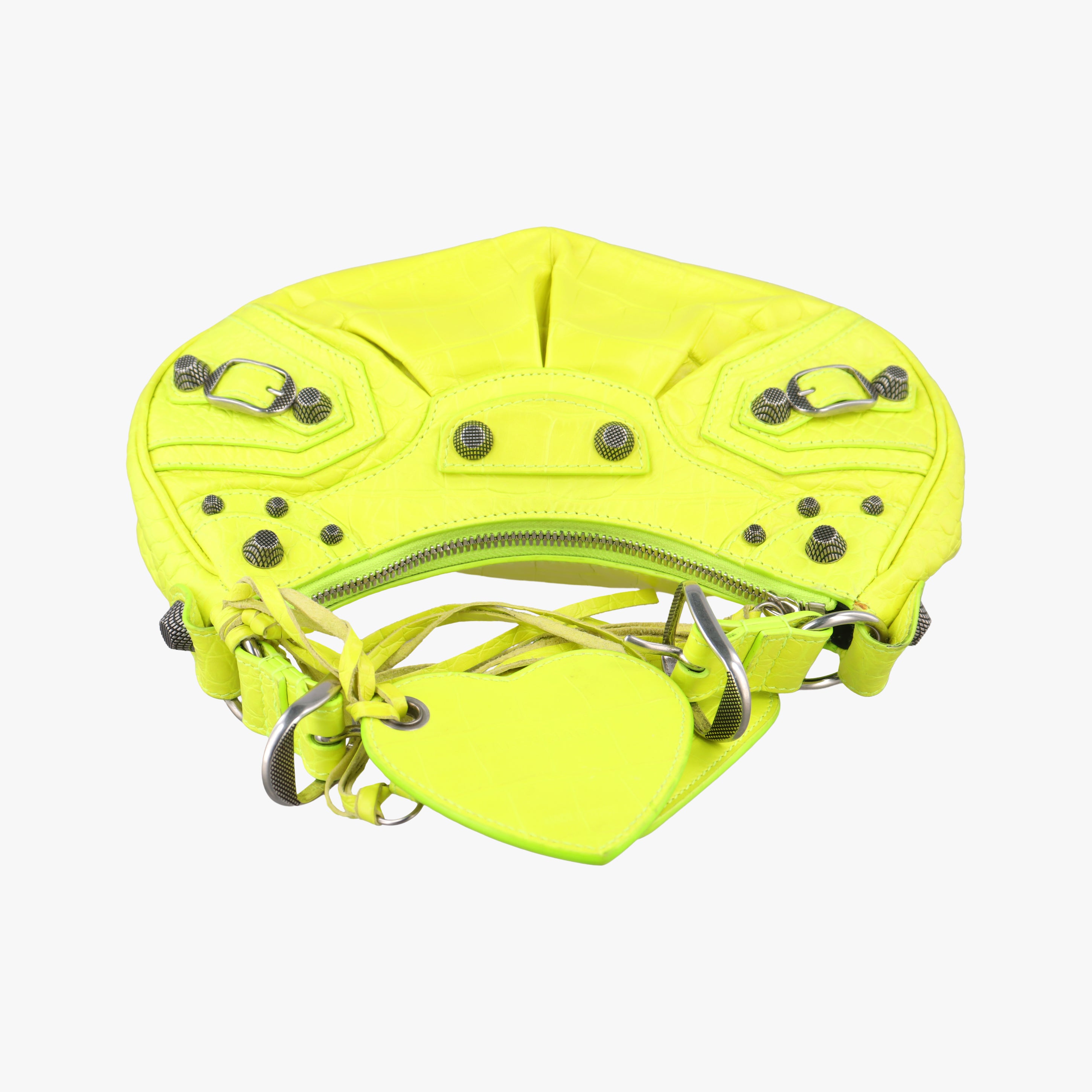 Pre-owned Balenciaga Le Cagole Yellow Leather  shoulderbag | stylenewstar