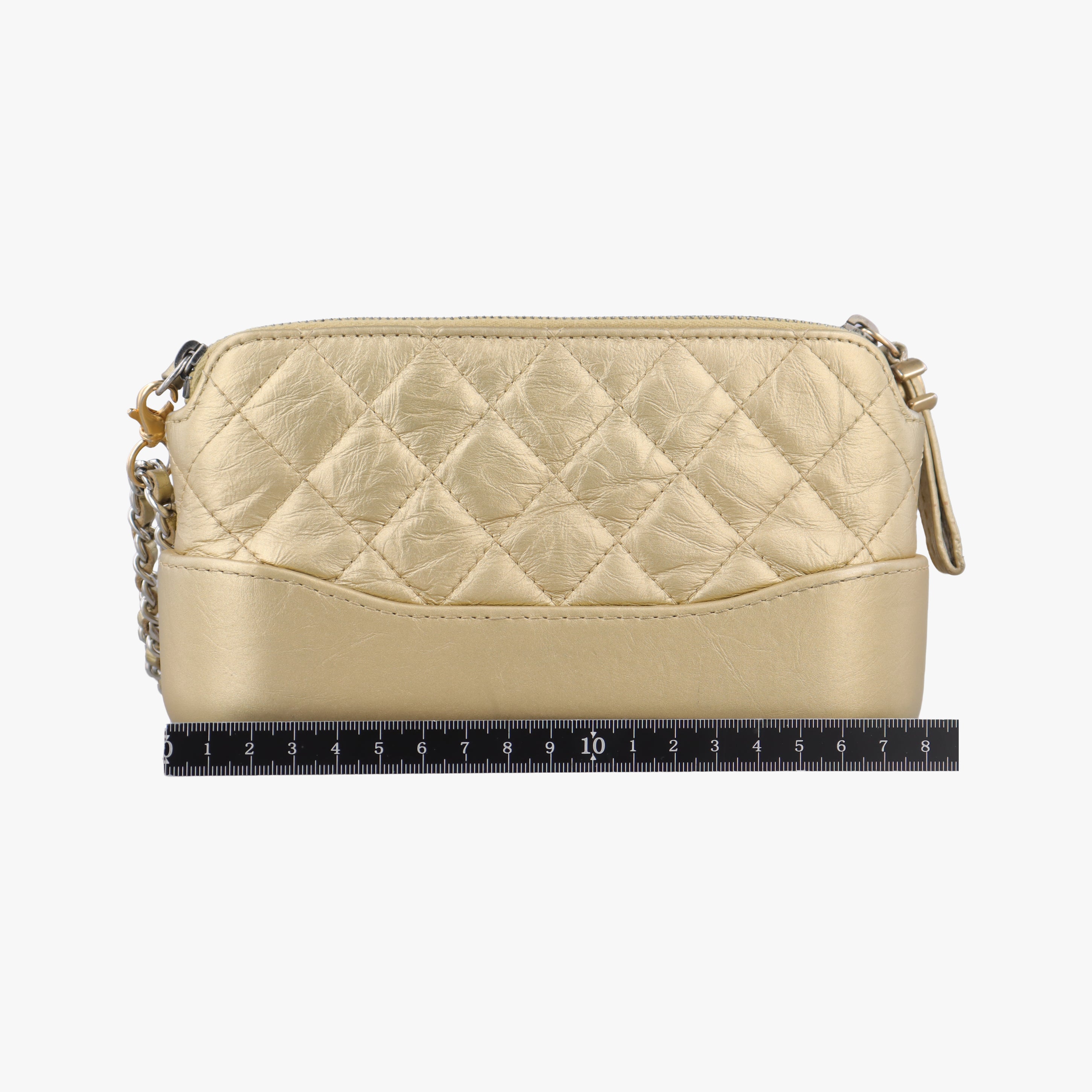 Pre-owned Chanel GABRIELLE Golden leather A94505 shoulderbag | stylenewstar