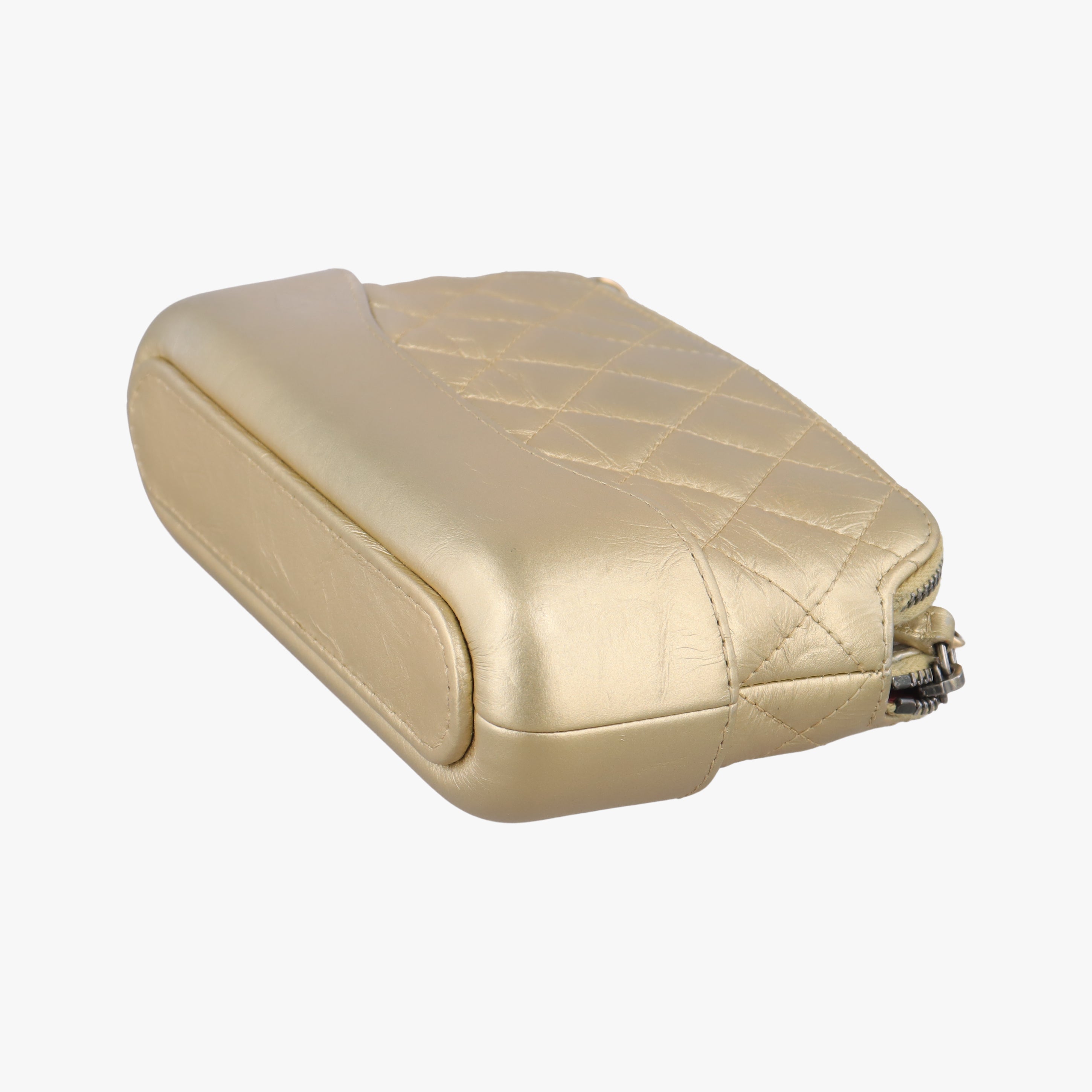 Pre-owned Chanel GABRIELLE Golden leather A94505 shoulderbag | stylenewstar