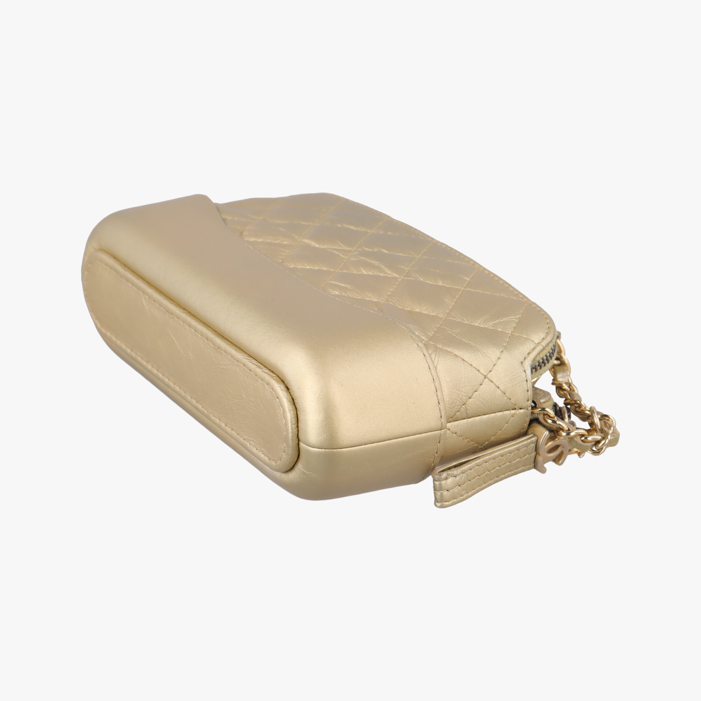 Pre-owned Chanel GABRIELLE Golden leather A94505 shoulderbag | stylenewstar
