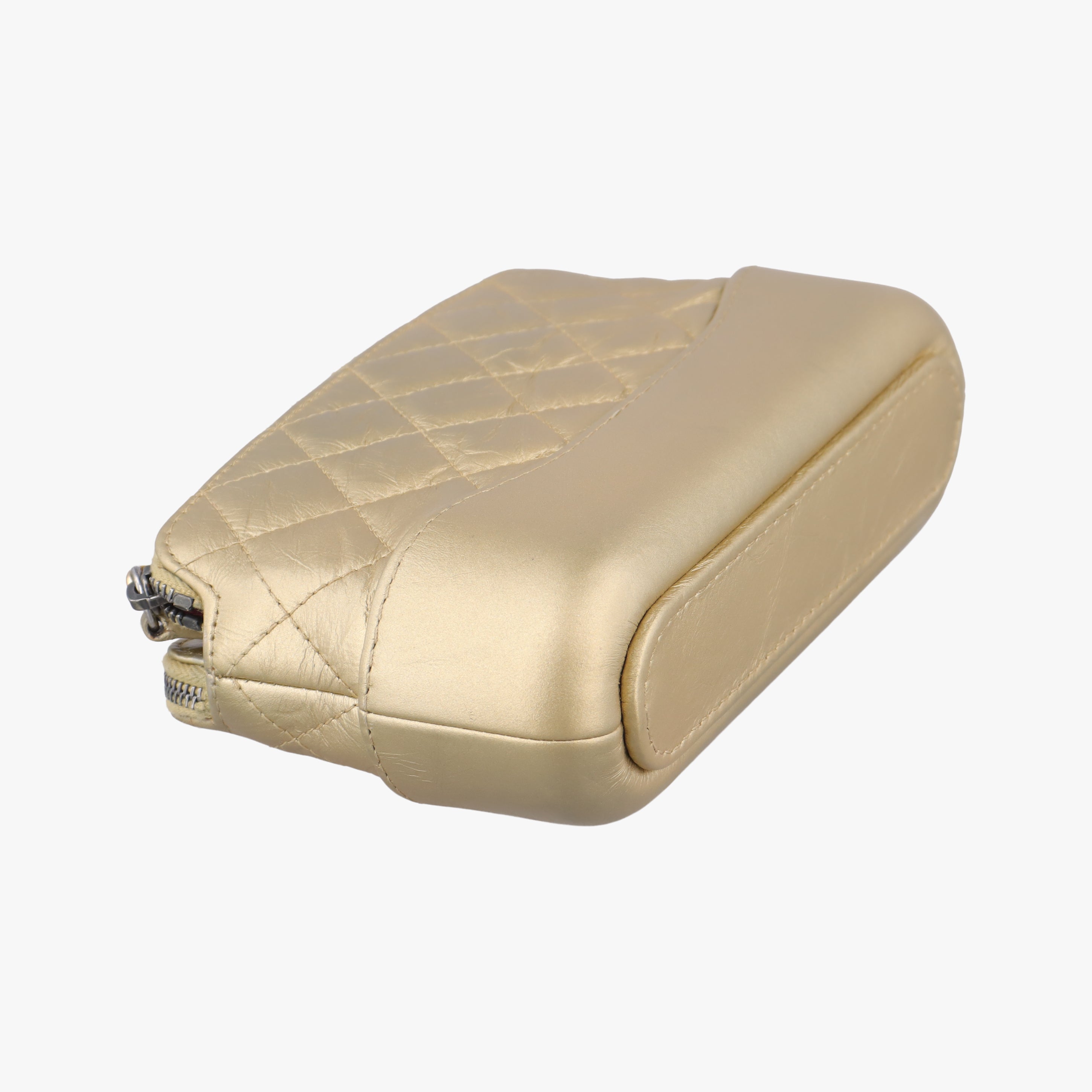 Pre-owned Chanel GABRIELLE Golden leather A94505 shoulderbag | stylenewstar