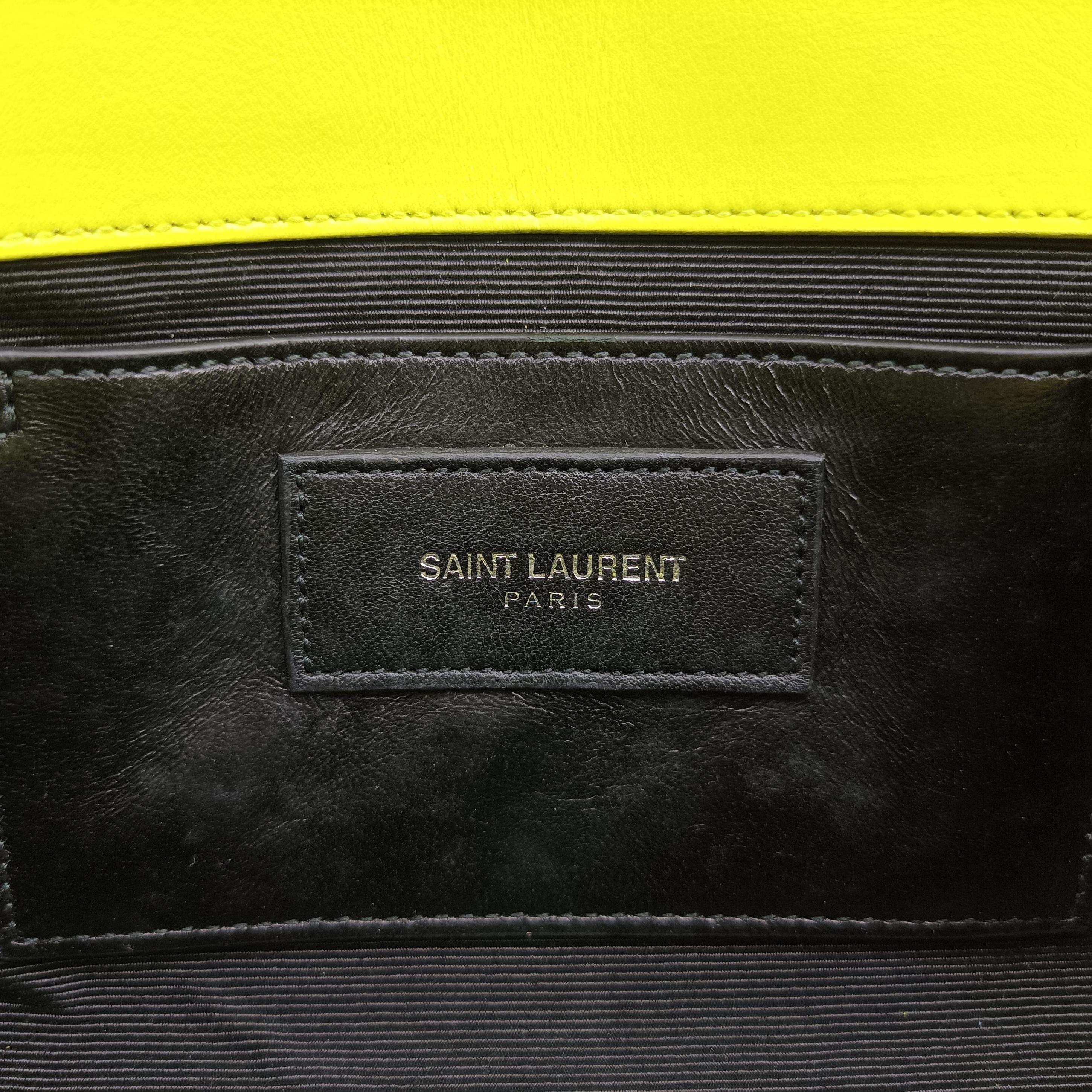 Secondhand Yves Saint Laurent KATE Yellow Leather 344620 shoulderbag | stylenewstar