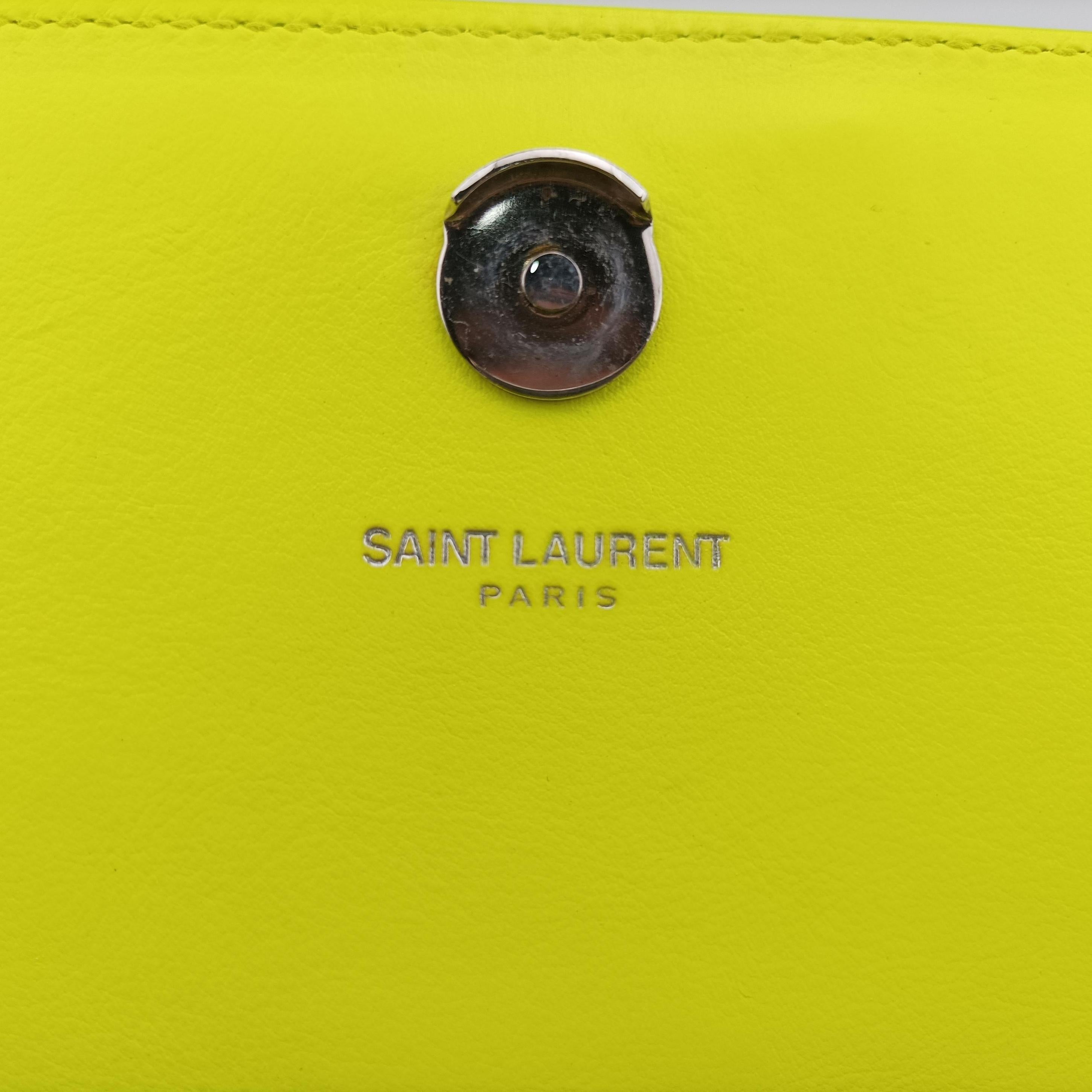Secondhand Yves Saint Laurent KATE Yellow Leather 344620 shoulderbag | stylenewstar