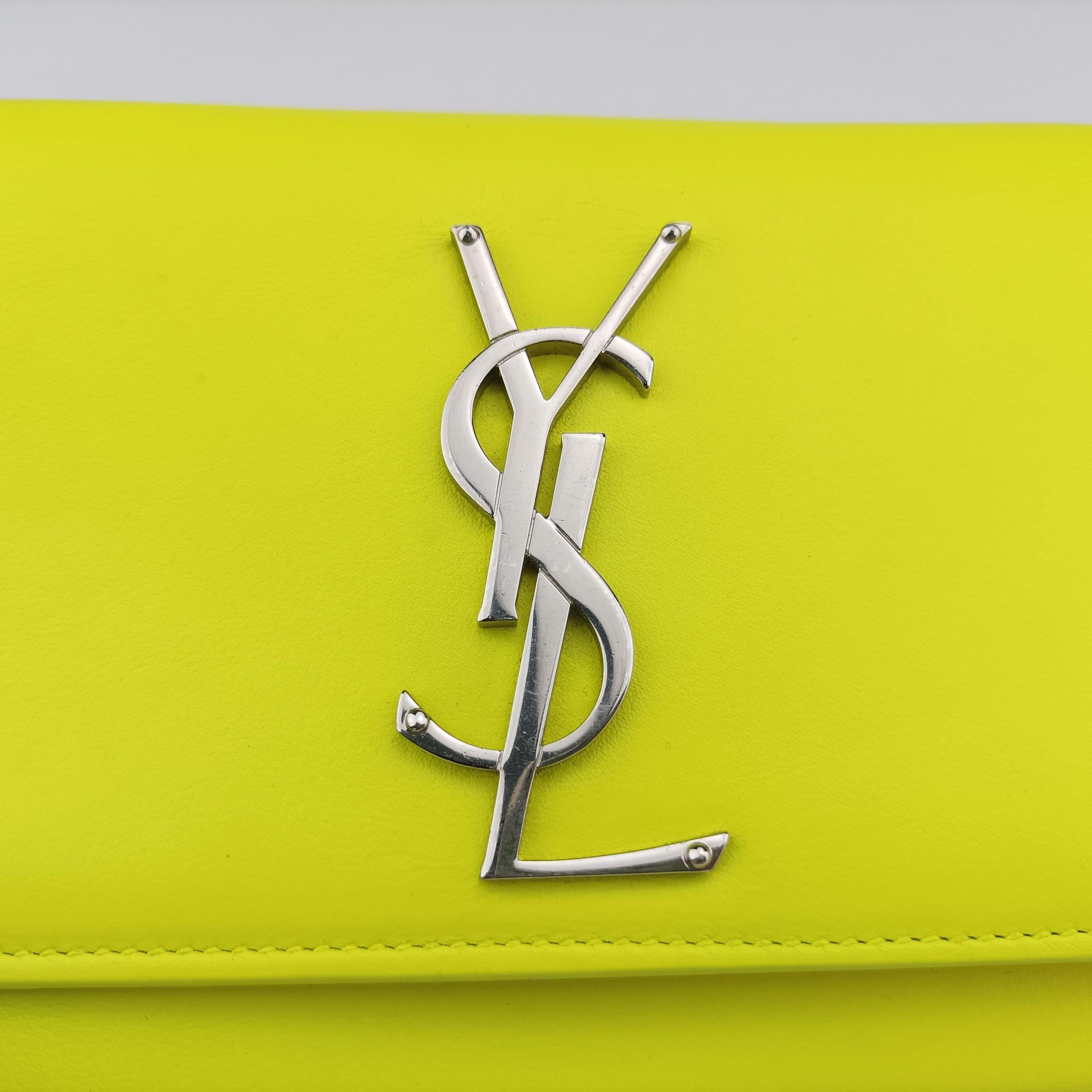 Secondhand Yves Saint Laurent KATE Yellow Leather 344620 shoulderbag | stylenewstar