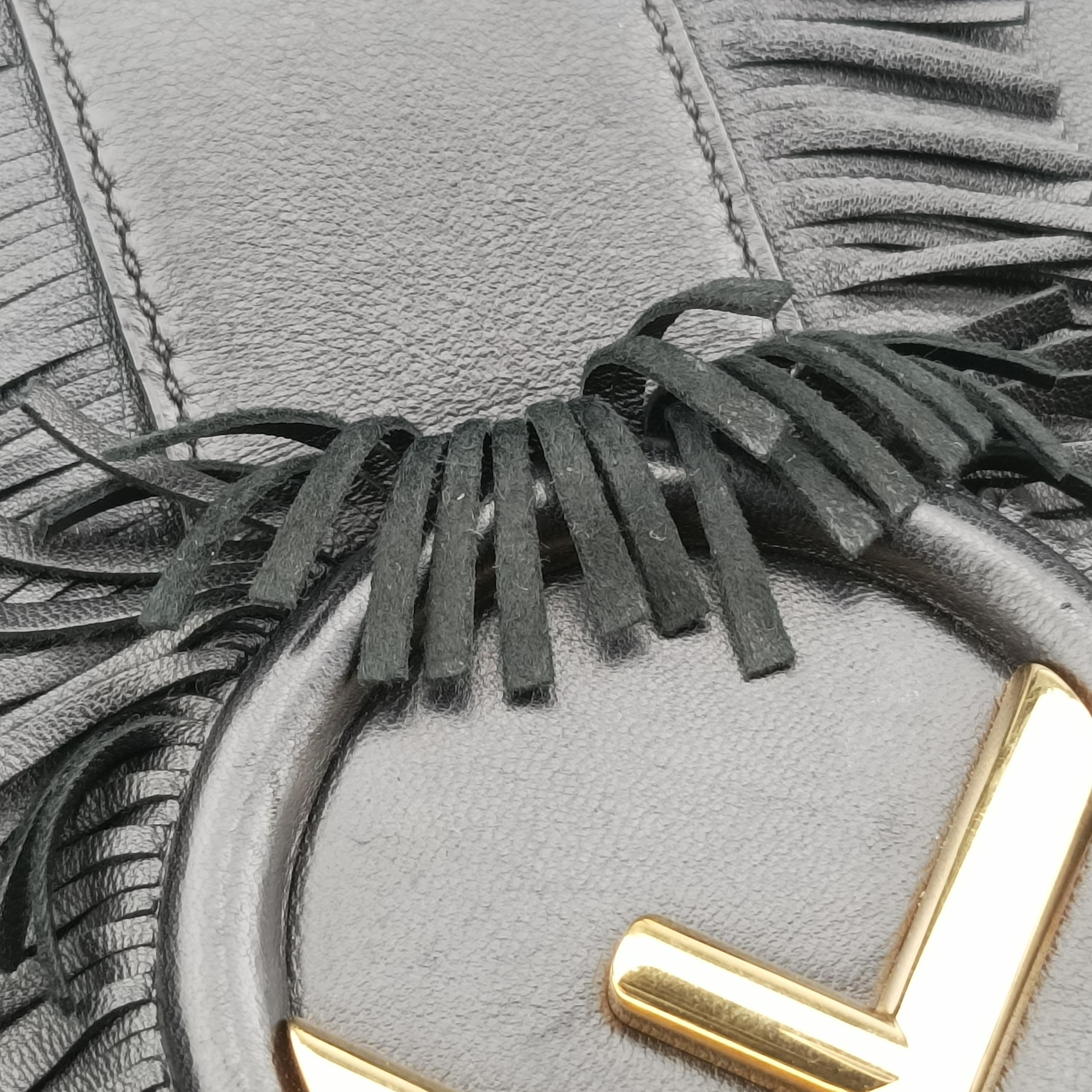 Pre-owned Fendi BAGUETTE Black Leather 8BR600 shoulderbag | stylenewstar