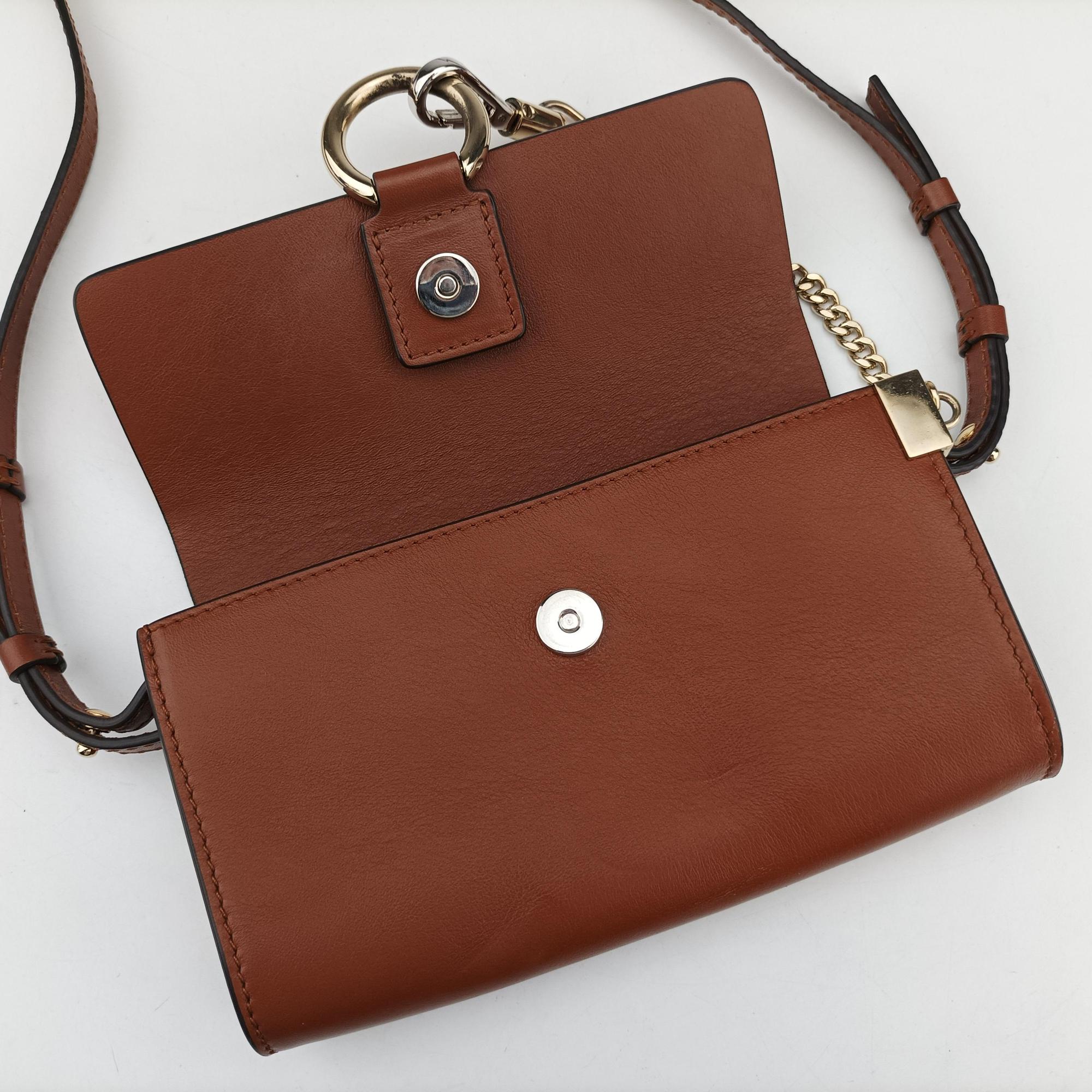 Pre-owned Chloe FAYE Brown Suede × leather  shoulderbag | stylenewstar