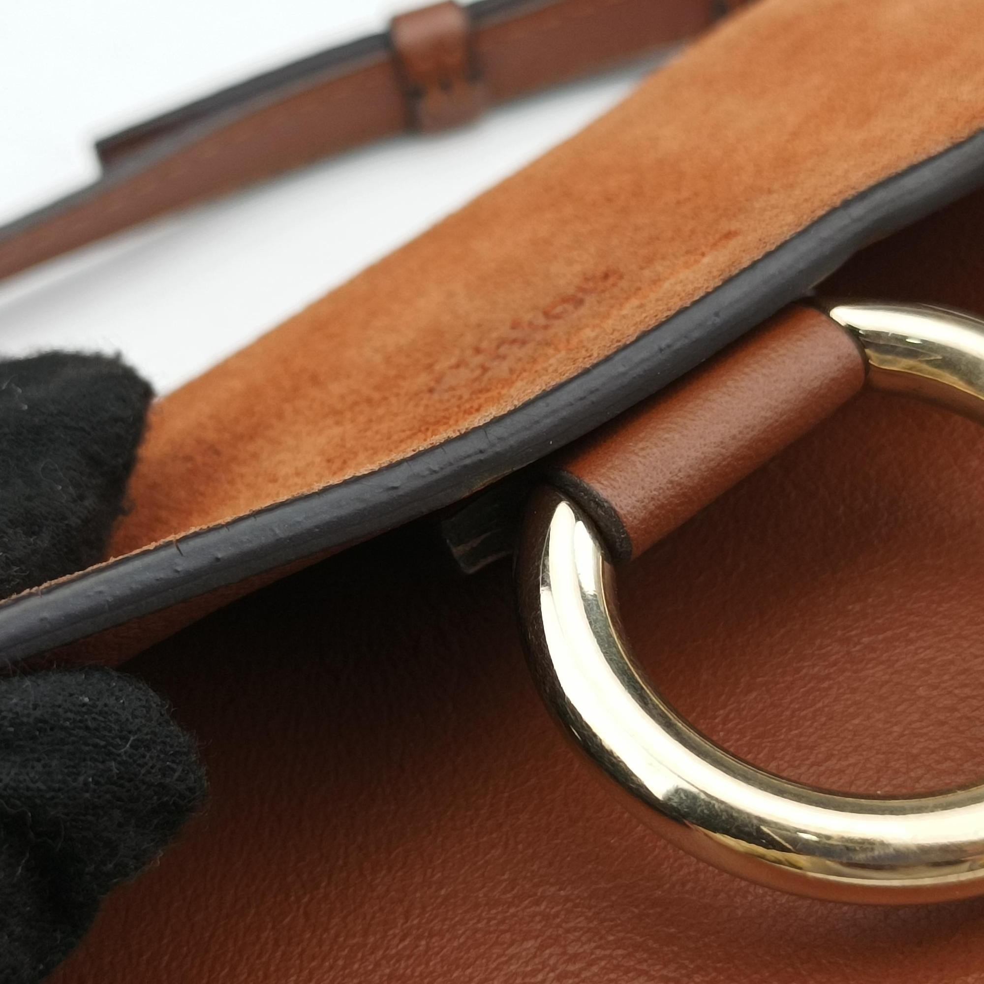 Pre-owned Chloe FAYE Brown Suede × leather  shoulderbag | stylenewstar