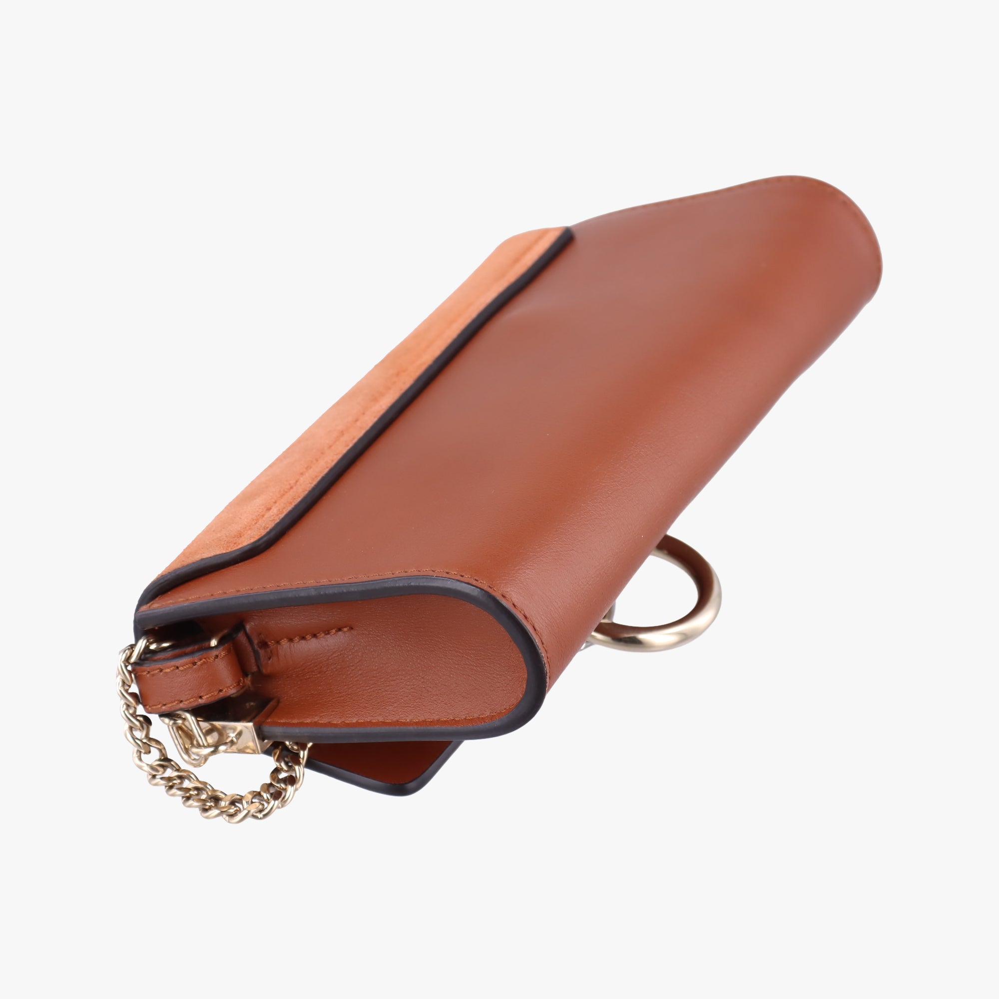 Pre-owned Chloe FAYE Brown Suede × leather  shoulderbag | stylenewstar