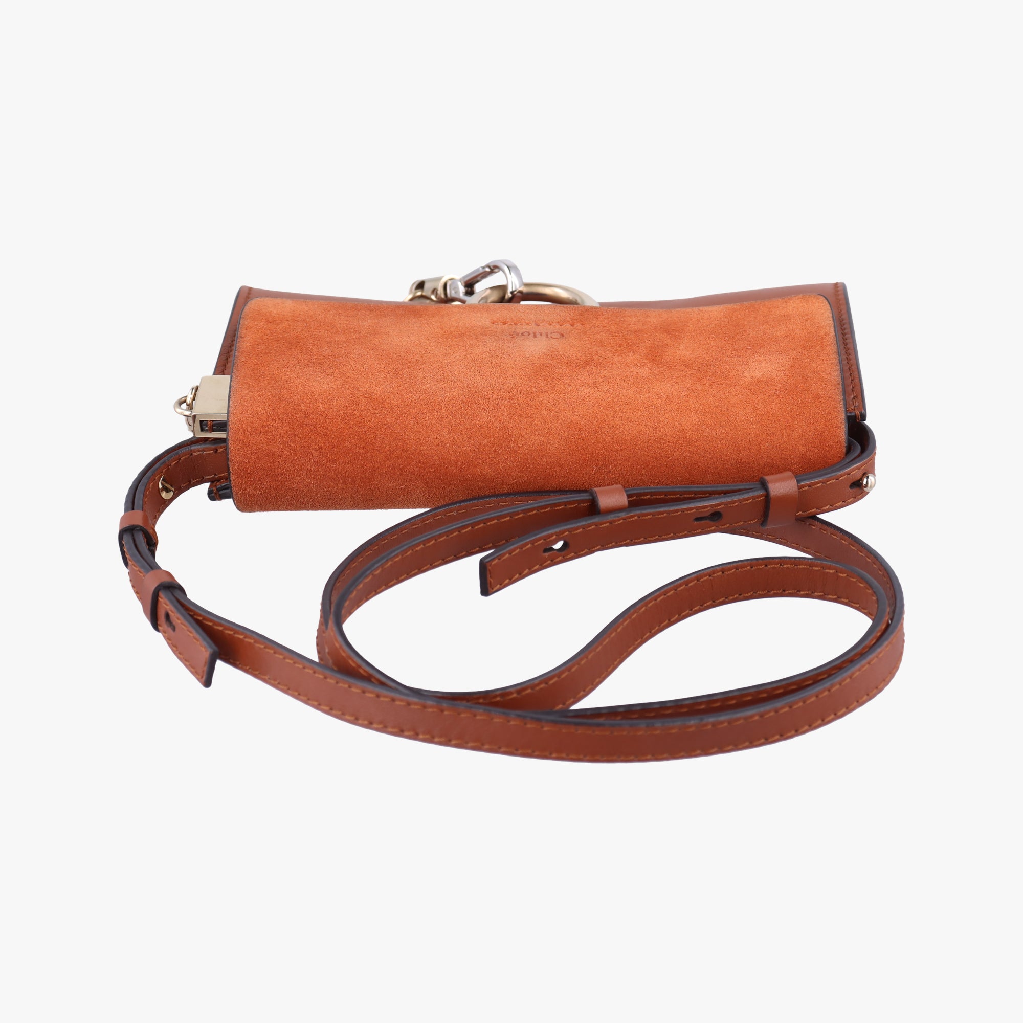 Pre-owned Chloe FAYE Brown Suede × leather  shoulderbag | stylenewstar