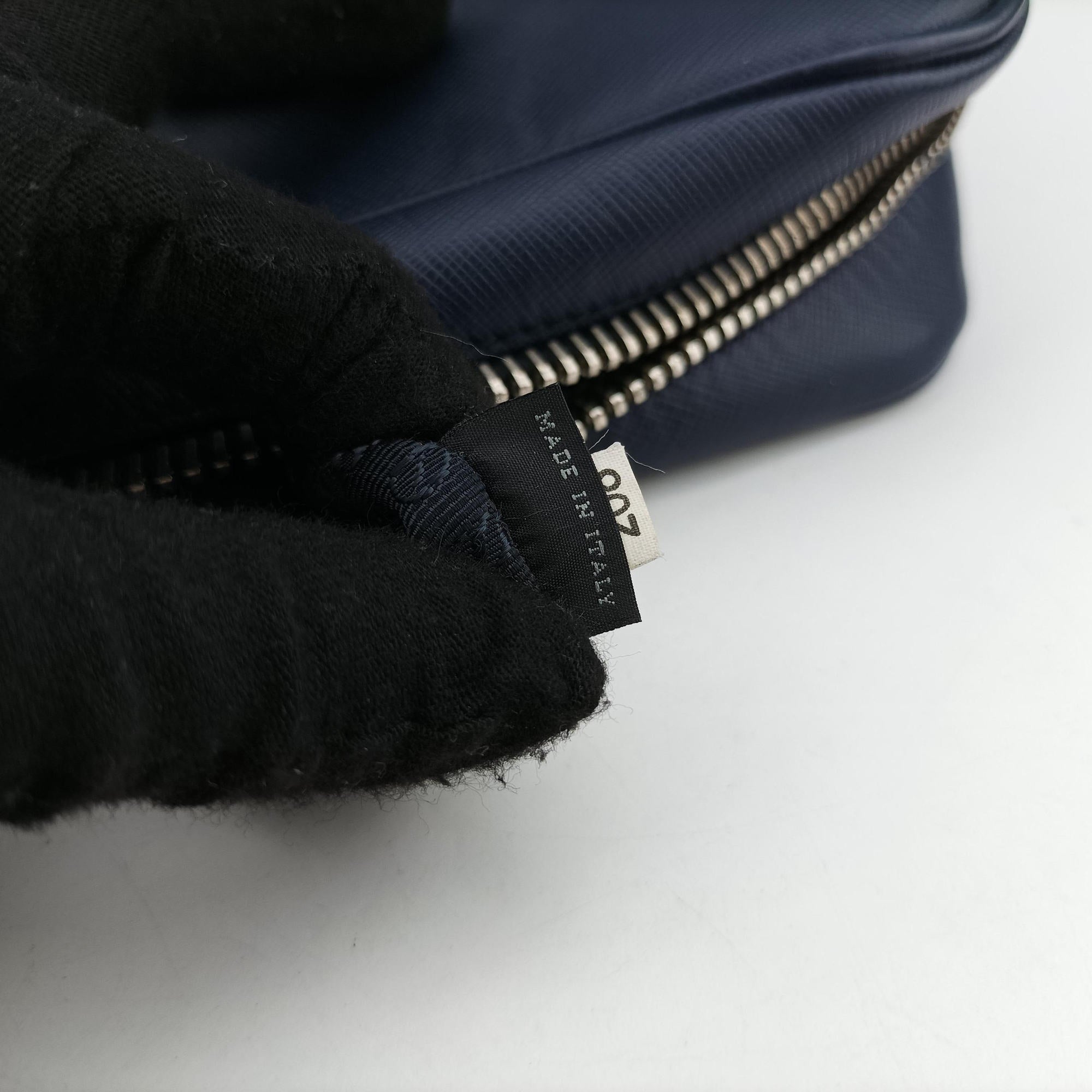 Pre-owned Prada business bag briefcase Navy SAFFIANO Leather 2VE363 handbag | stylenewstar