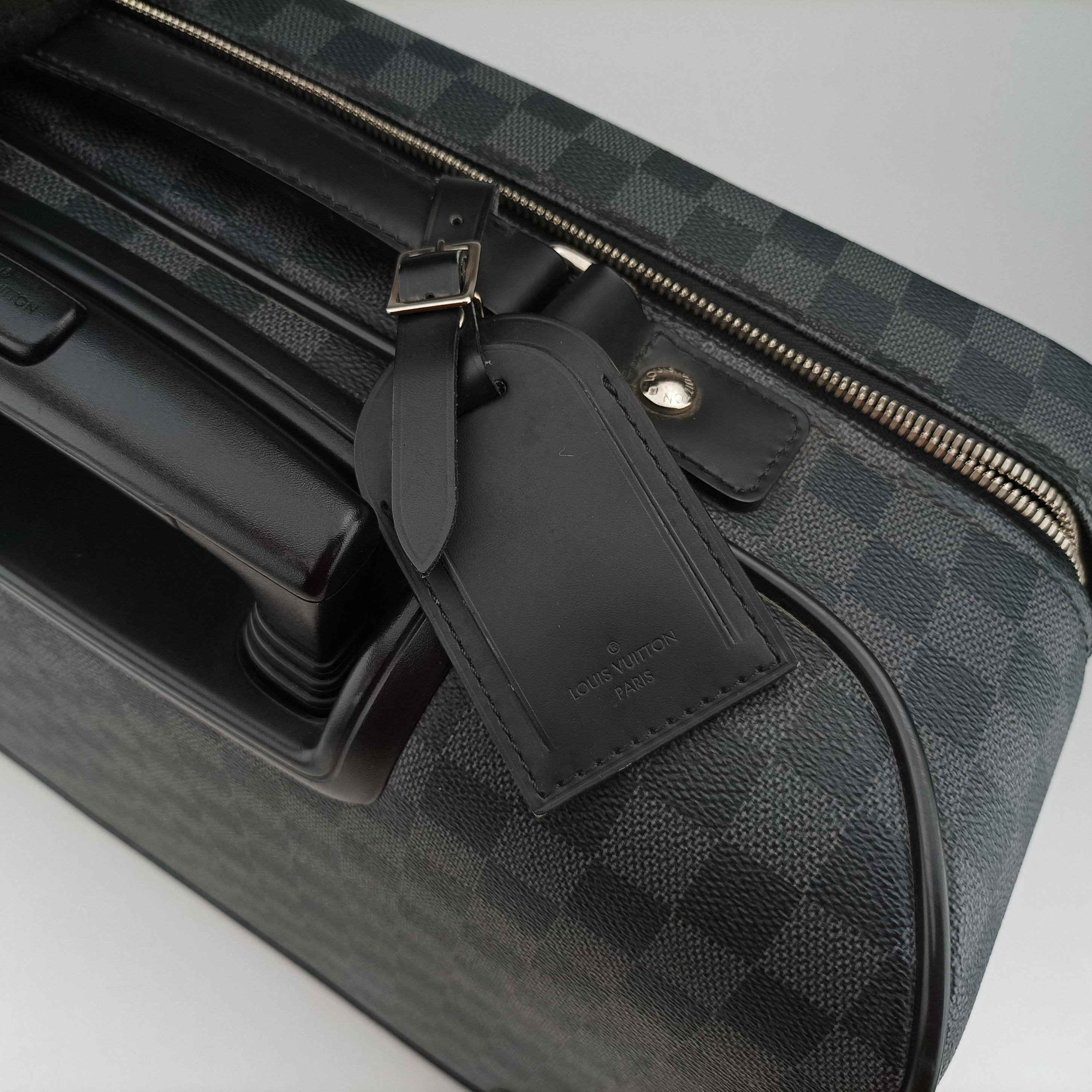 Vintage Louis Vuitton Pilot case Noir Damier Graphite N23206 suitcase | stylenewstar