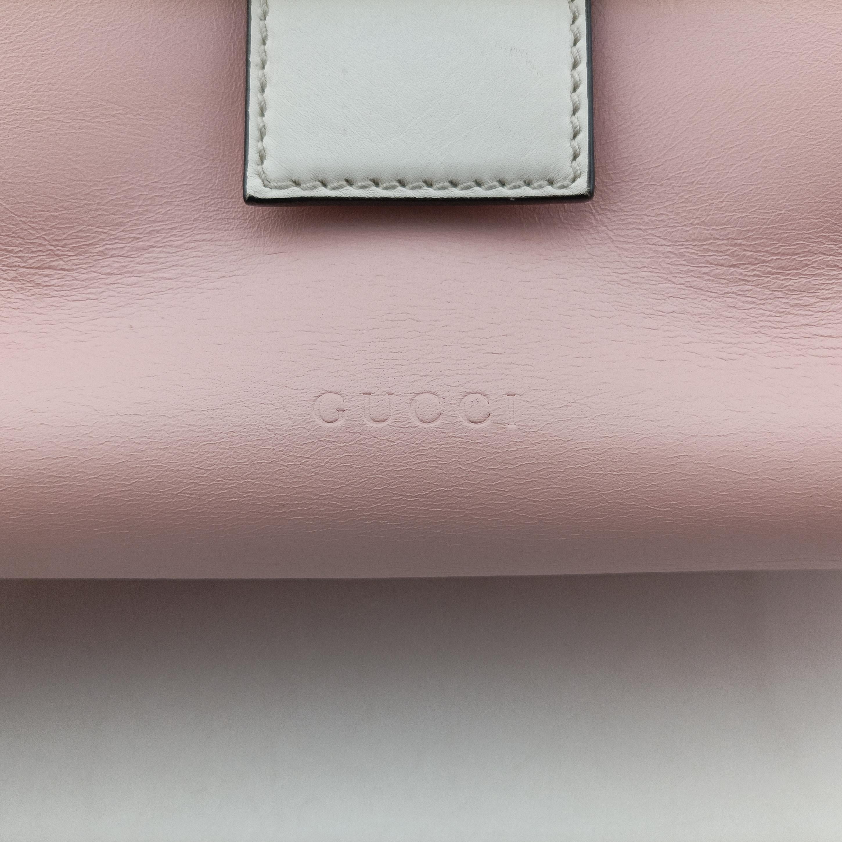 Vintage Gucci Nimfair Bamboo Pink Leather 453756 shoulderbag | stylenewstar