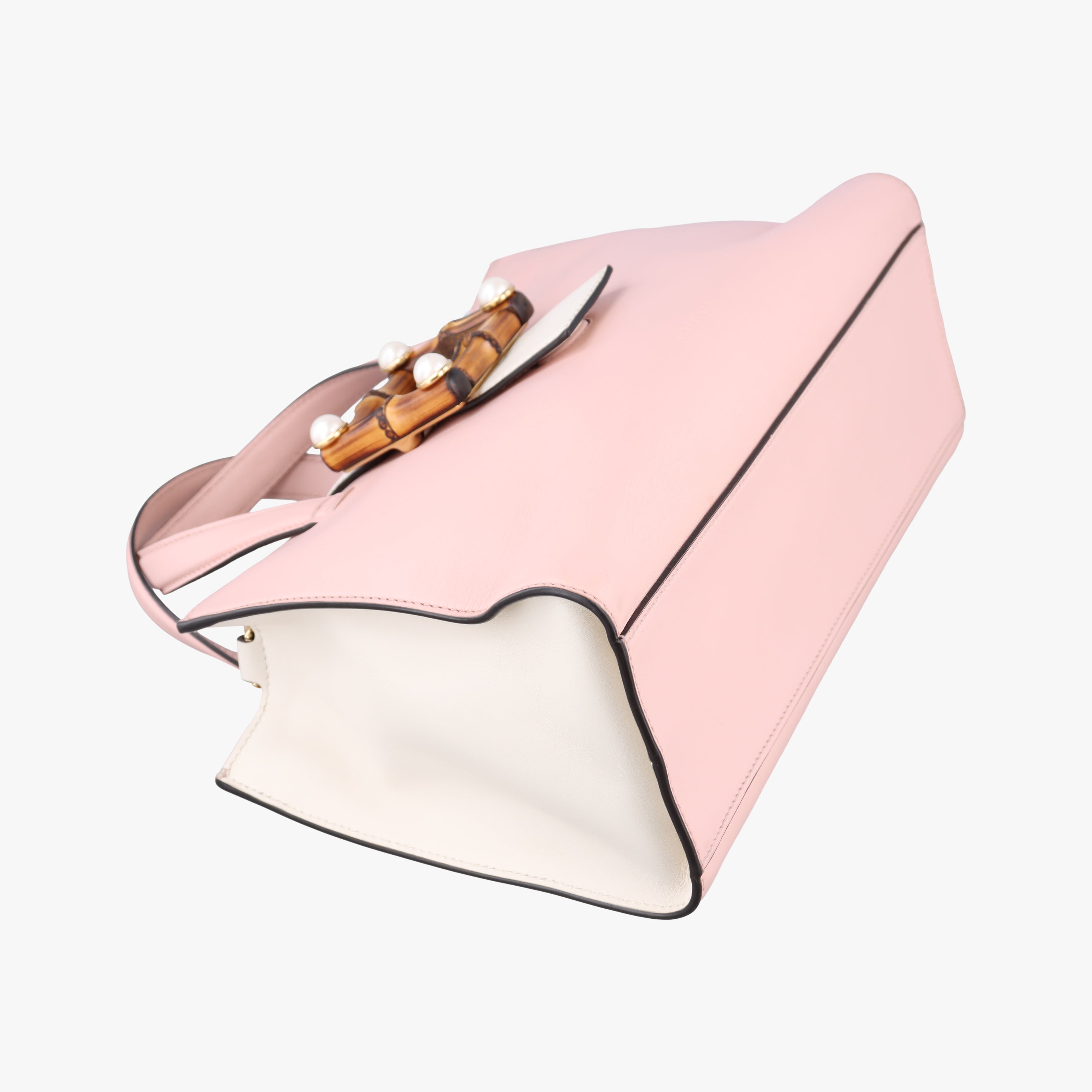 Vintage Gucci Nimfair Bamboo Pink Leather 453756 shoulderbag | stylenewstar