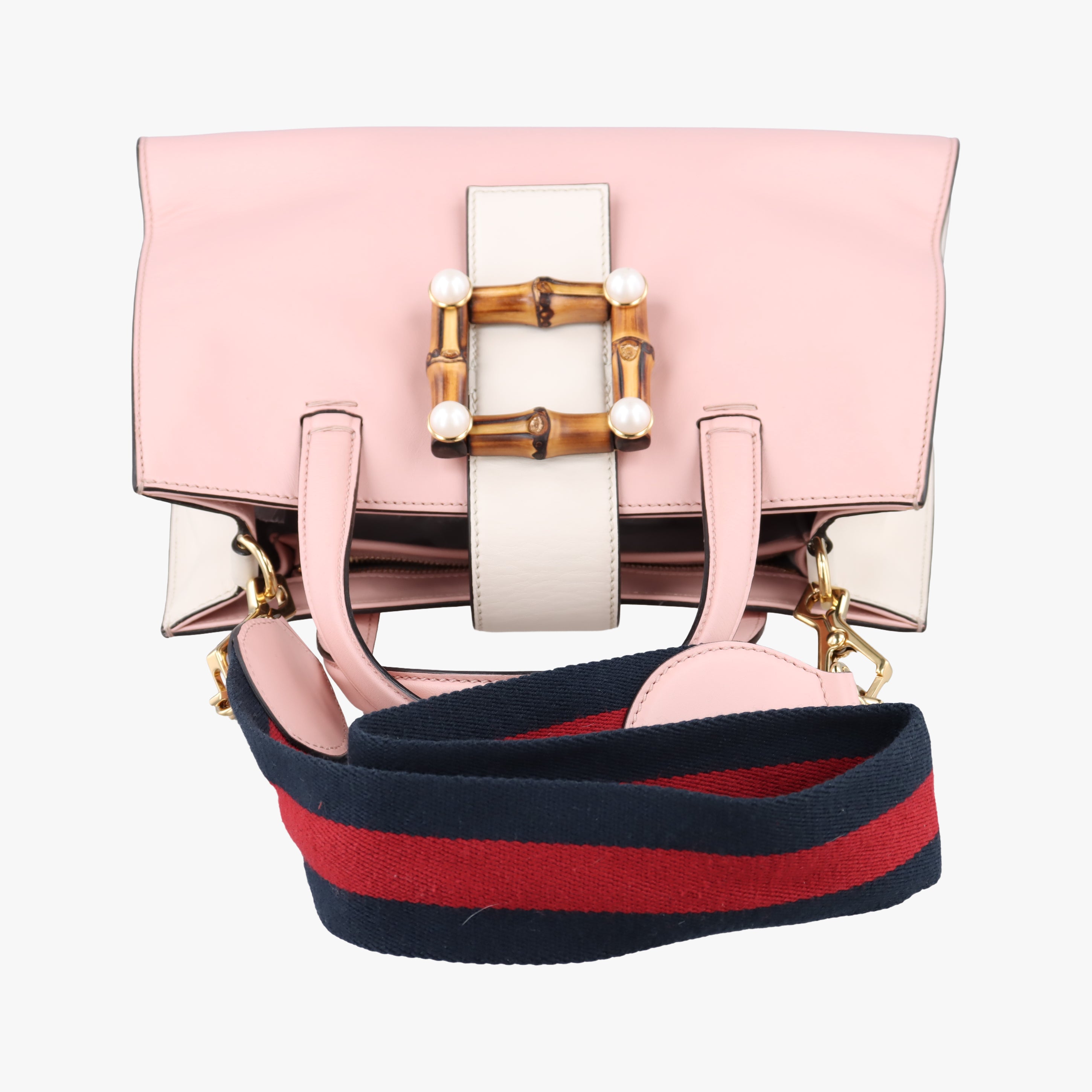Vintage Gucci Nimfair Bamboo Pink Leather 453756 shoulderbag | stylenewstar