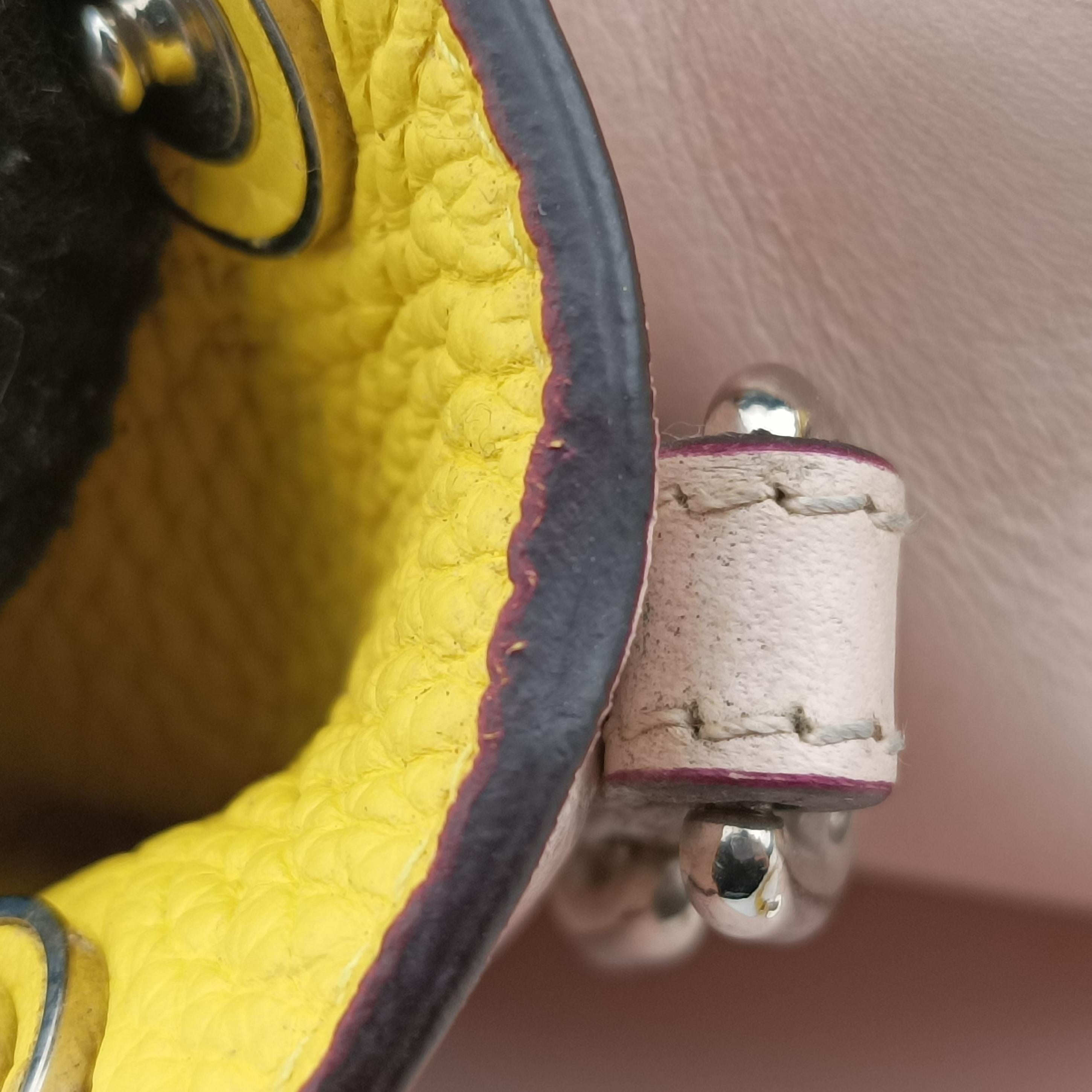 Pre-owned Christian Dior Diorissimo Yellow Leather  shoulderbag | stylenewstar