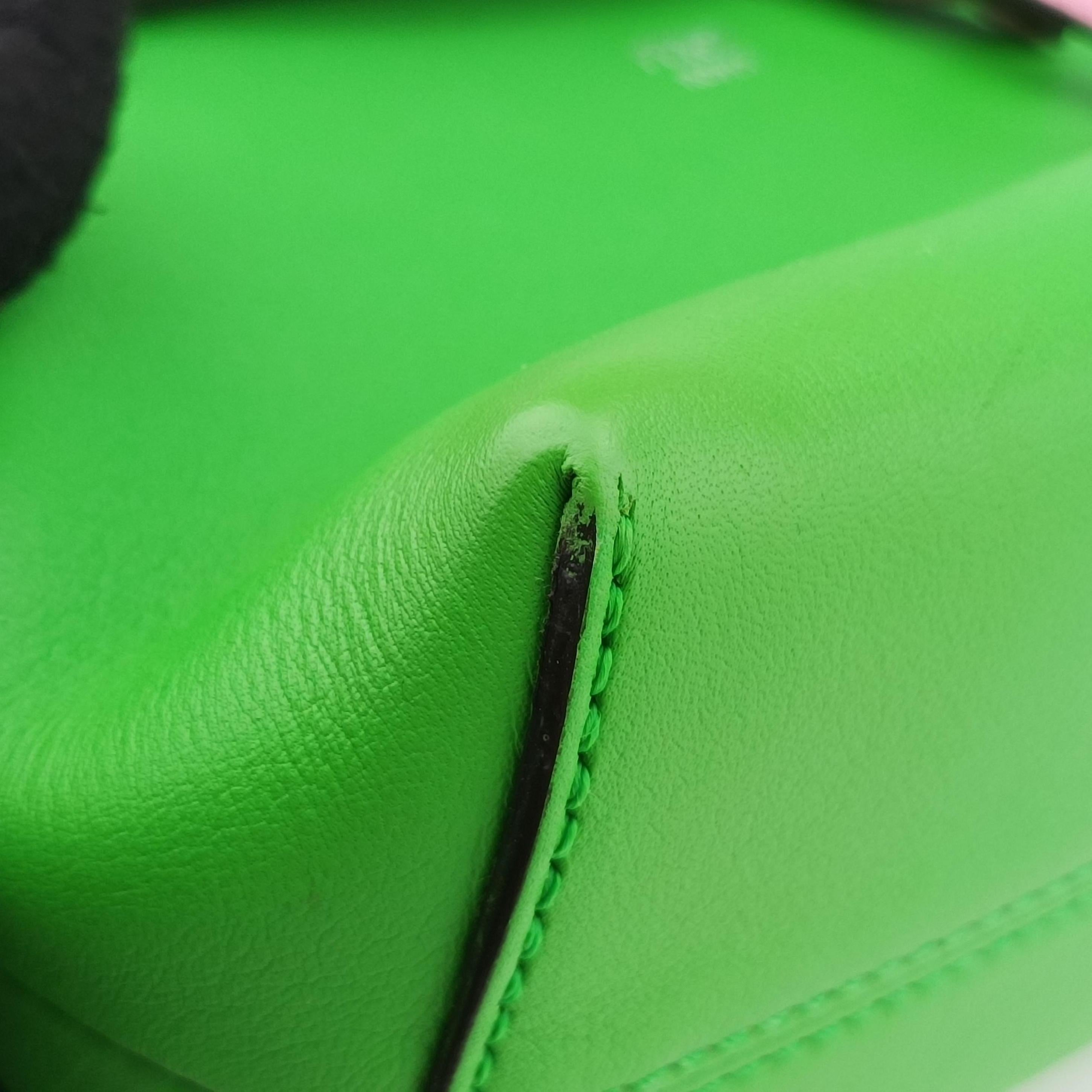 Pre-owned Fendi By the way Green Leather 8BL145 shoulderbag | stylenewstar