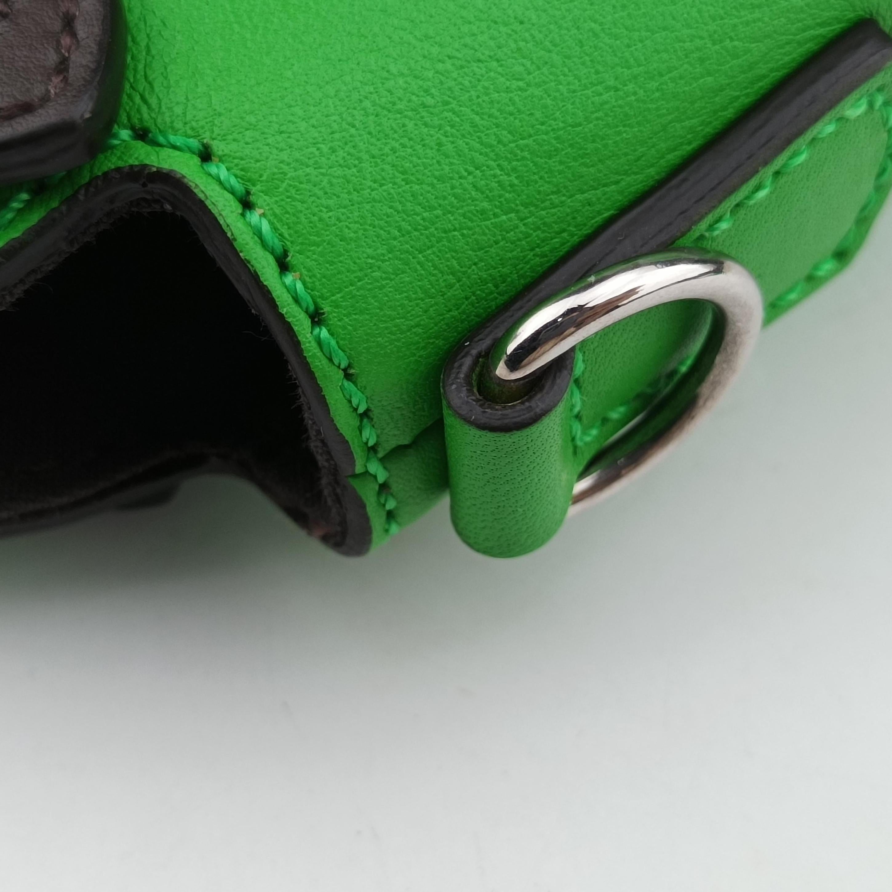 Pre-owned Fendi By the way Green Leather 8BL145 shoulderbag | stylenewstar