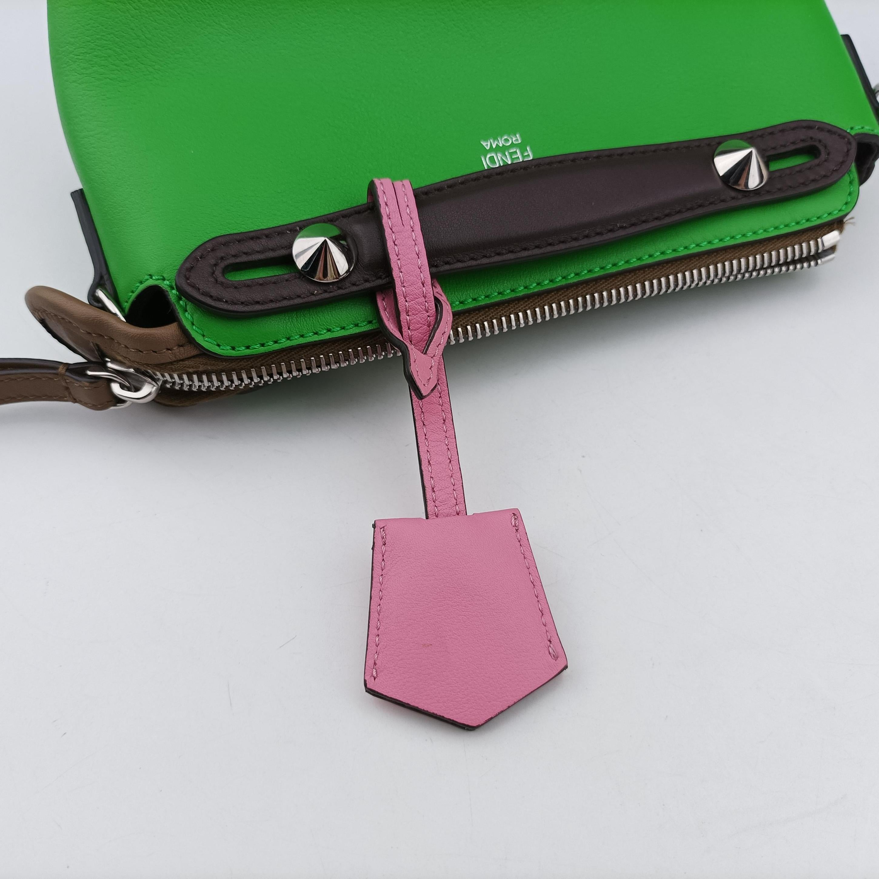 Pre-owned Fendi By the way Green Leather 8BL145 shoulderbag | stylenewstar
