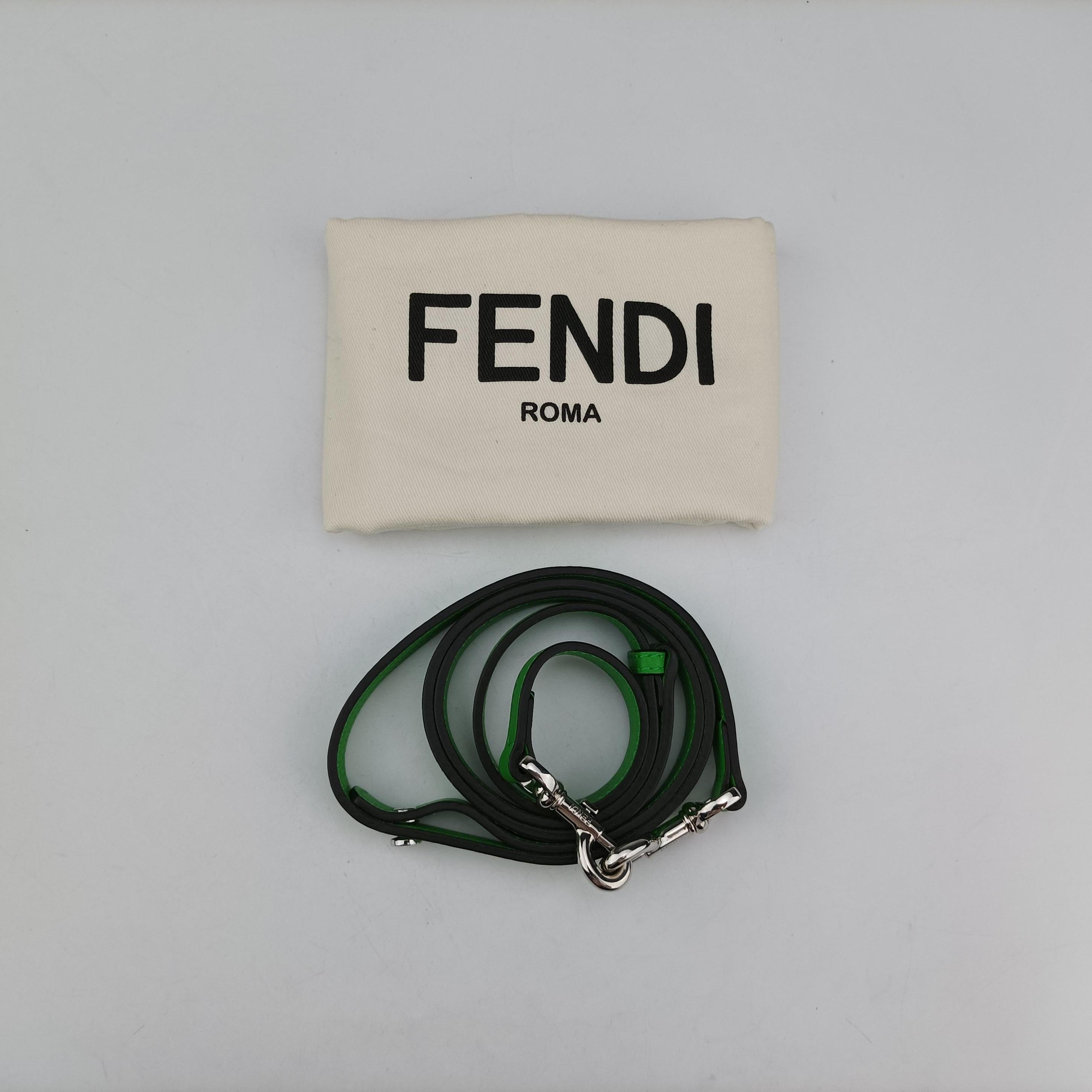 Pre-owned Fendi By the way Green Leather 8BL145 shoulderbag | stylenewstar