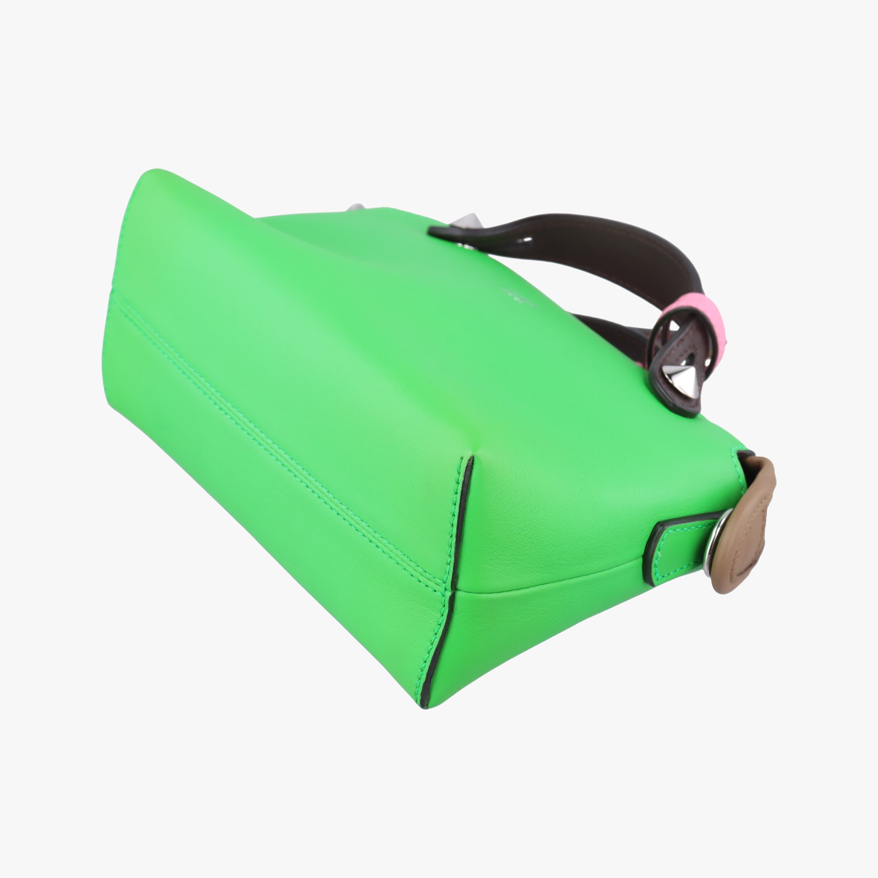 Pre-owned Fendi By the way Green Leather 8BL145 shoulderbag | stylenewstar