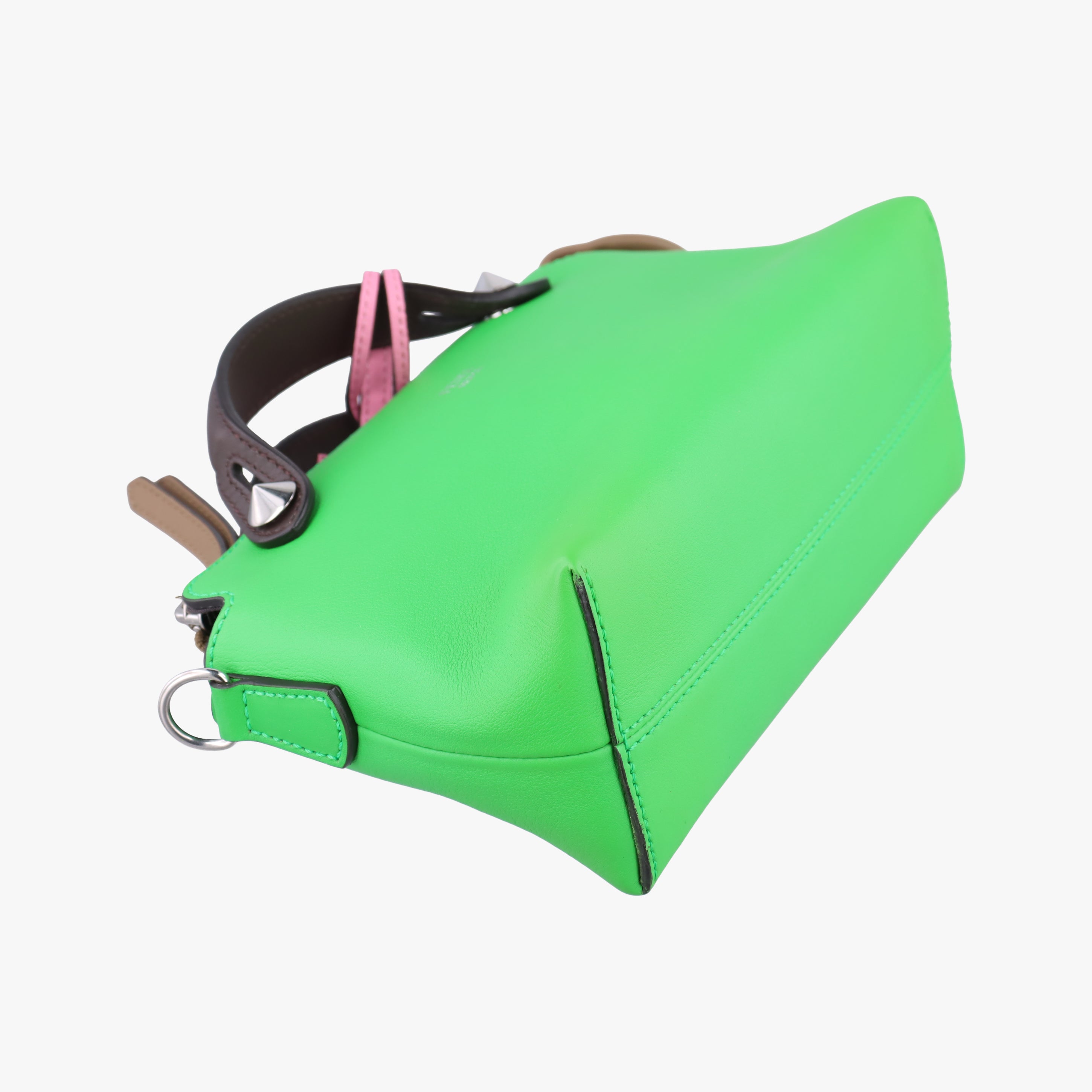 Pre-owned Fendi By the way Green Leather 8BL145 shoulderbag | stylenewstar