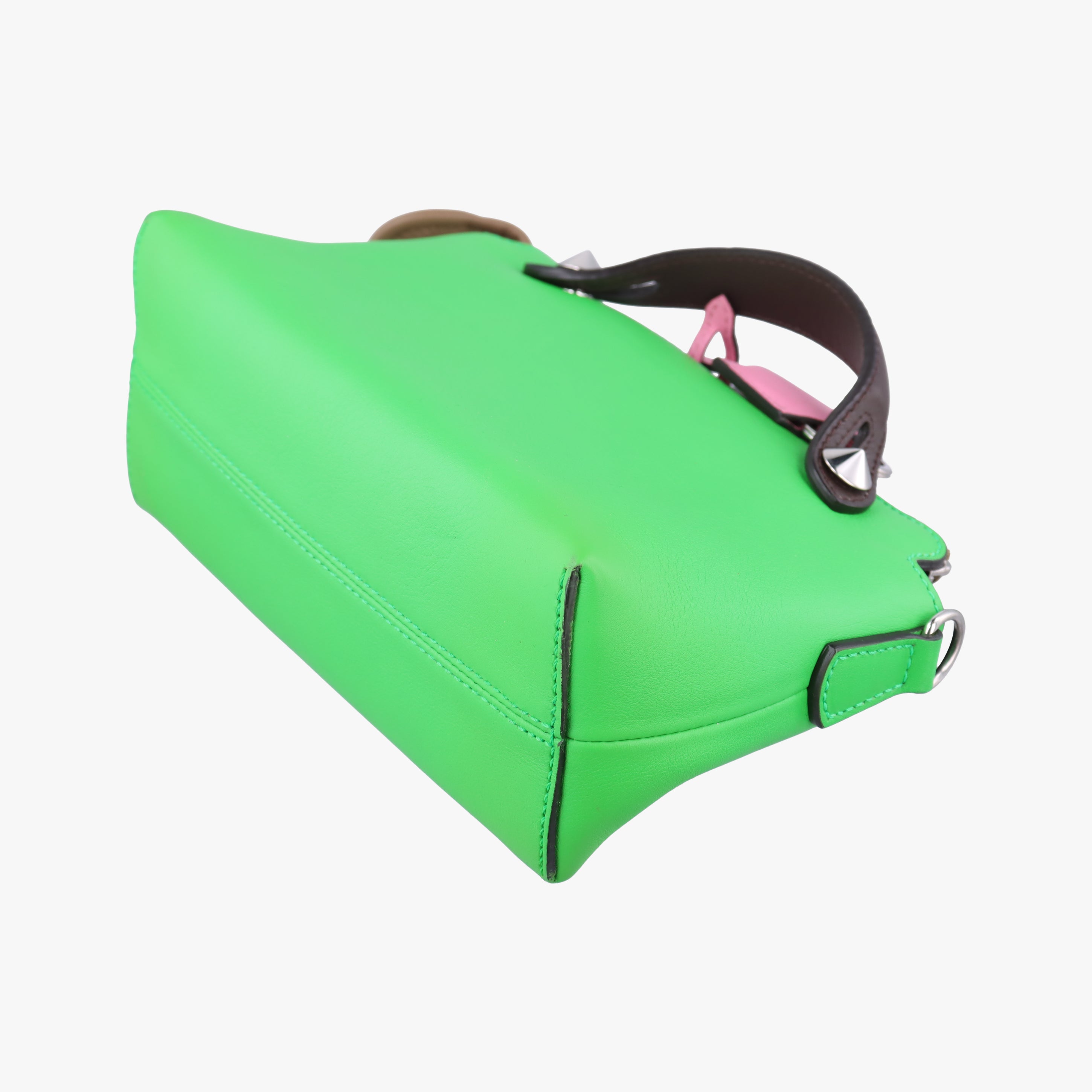 Pre-owned Fendi By the way Green Leather 8BL145 shoulderbag | stylenewstar