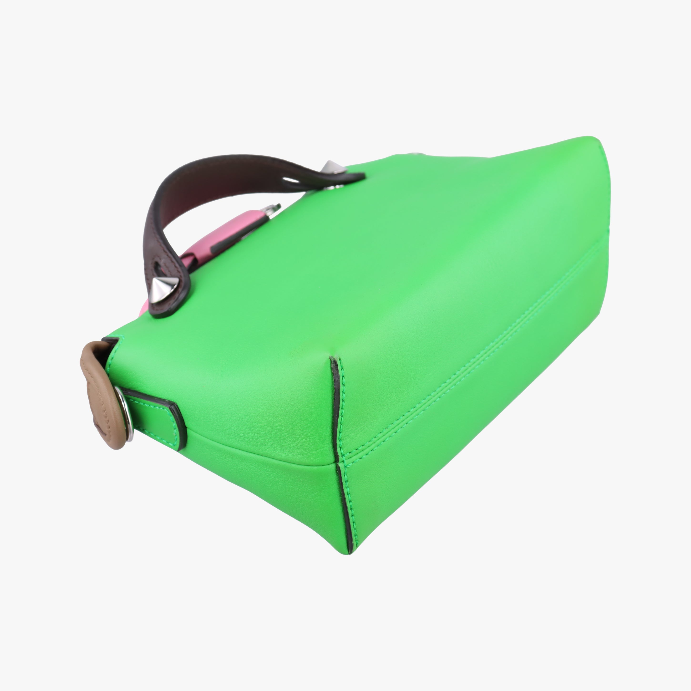 Pre-owned Fendi By the way Green Leather 8BL145 shoulderbag | stylenewstar