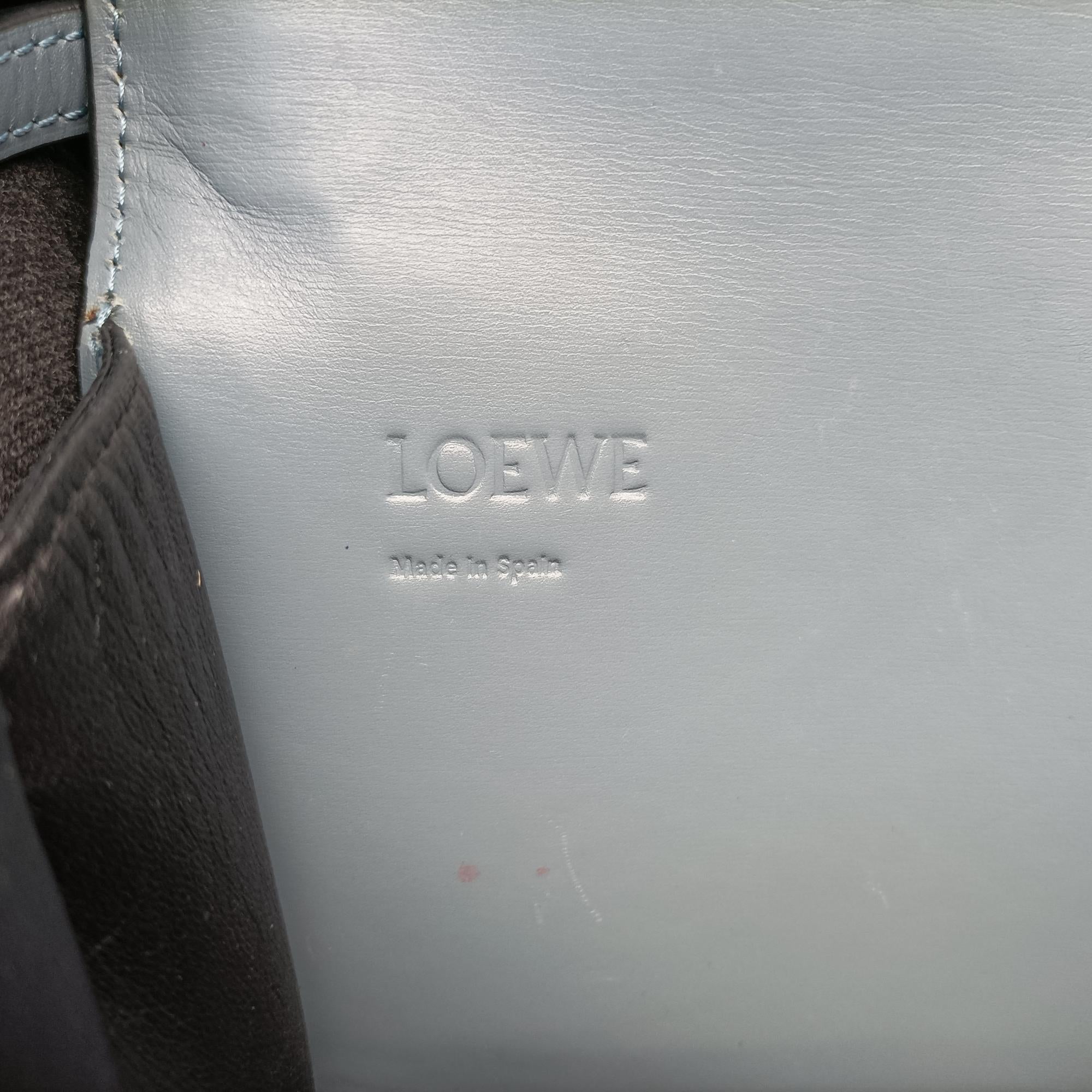 Pre-owned Loewe Barcelona Blue Leather  shoulderbag | stylenewstar