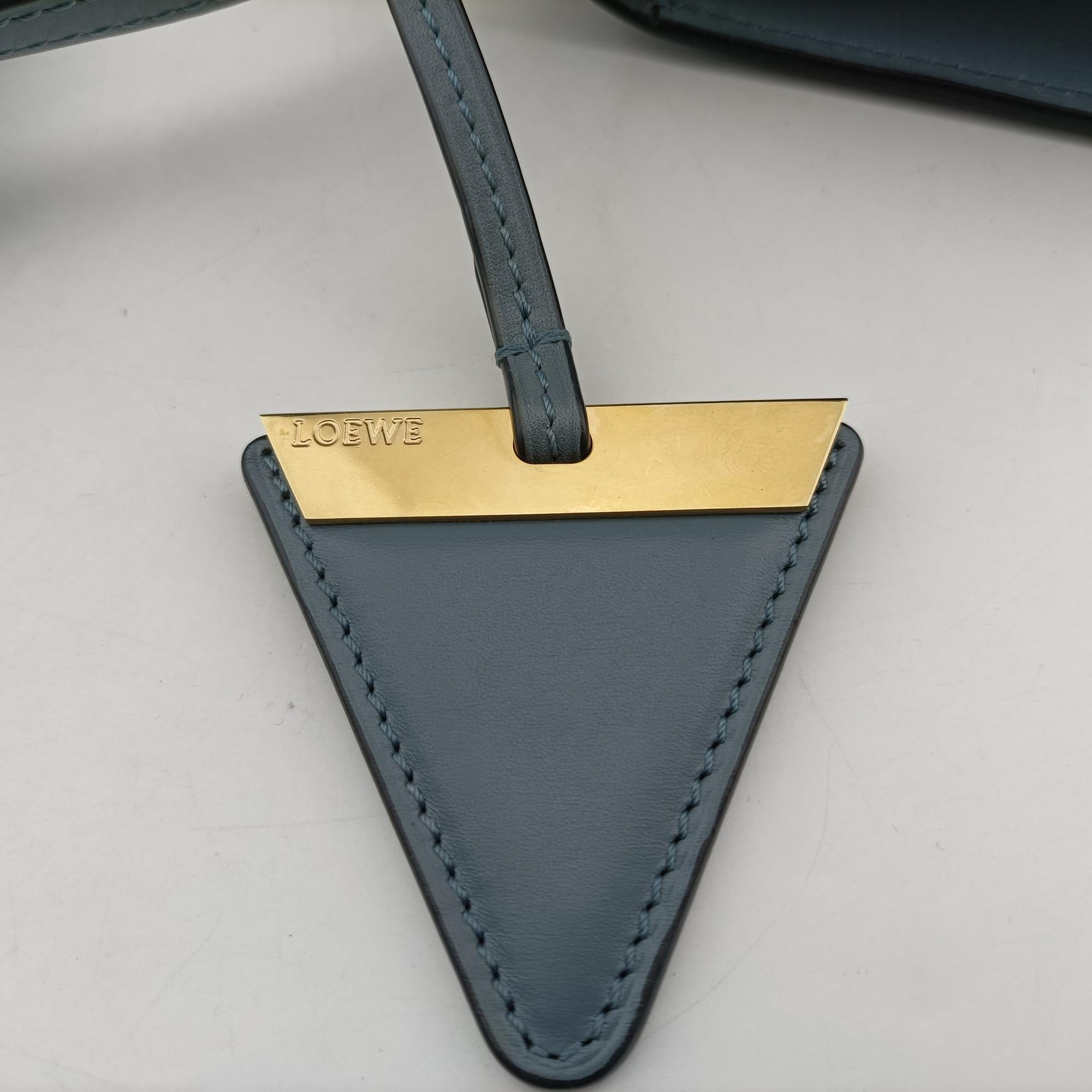 Pre-owned Loewe Barcelona Blue Leather  shoulderbag | stylenewstar