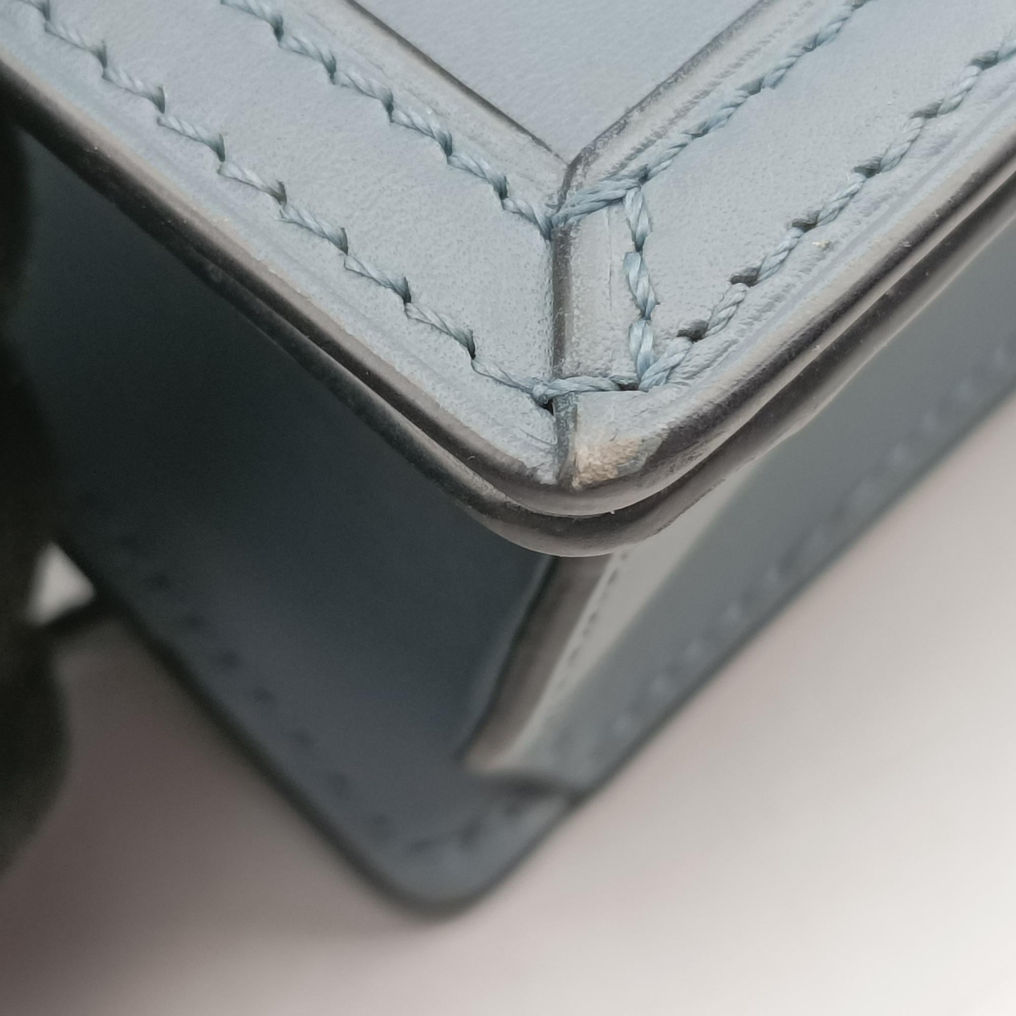 Pre-owned Loewe Barcelona Blue Leather  shoulderbag | stylenewstar