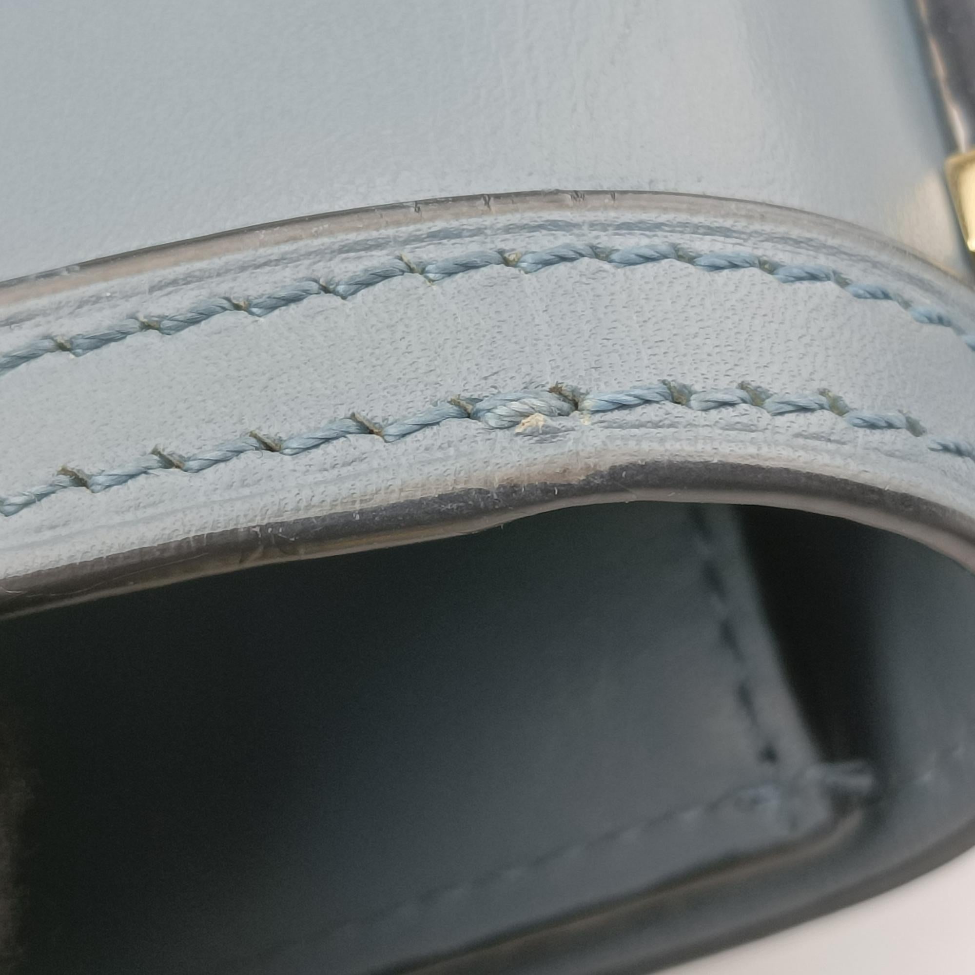 Pre-owned Loewe Barcelona Blue Leather  shoulderbag | stylenewstar