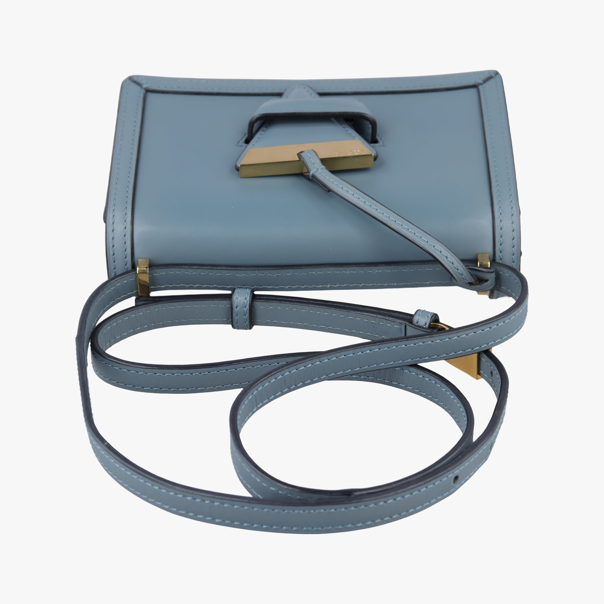 Pre-owned Loewe Barcelona Blue Leather  shoulderbag | stylenewstar