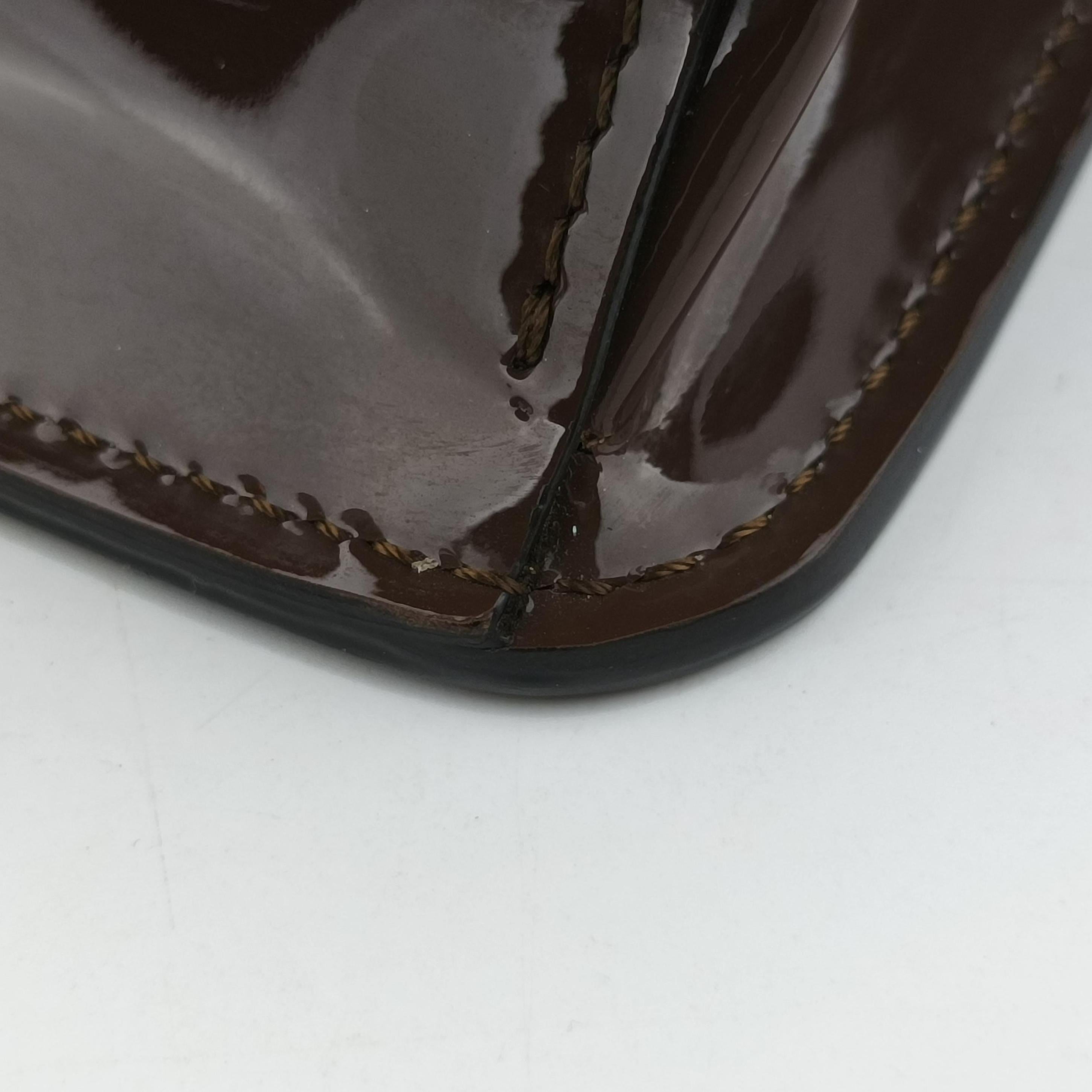 Pre-owned Fendi Karligraphy Brown Patent 8BT317 shoulderbag | stylenewstar