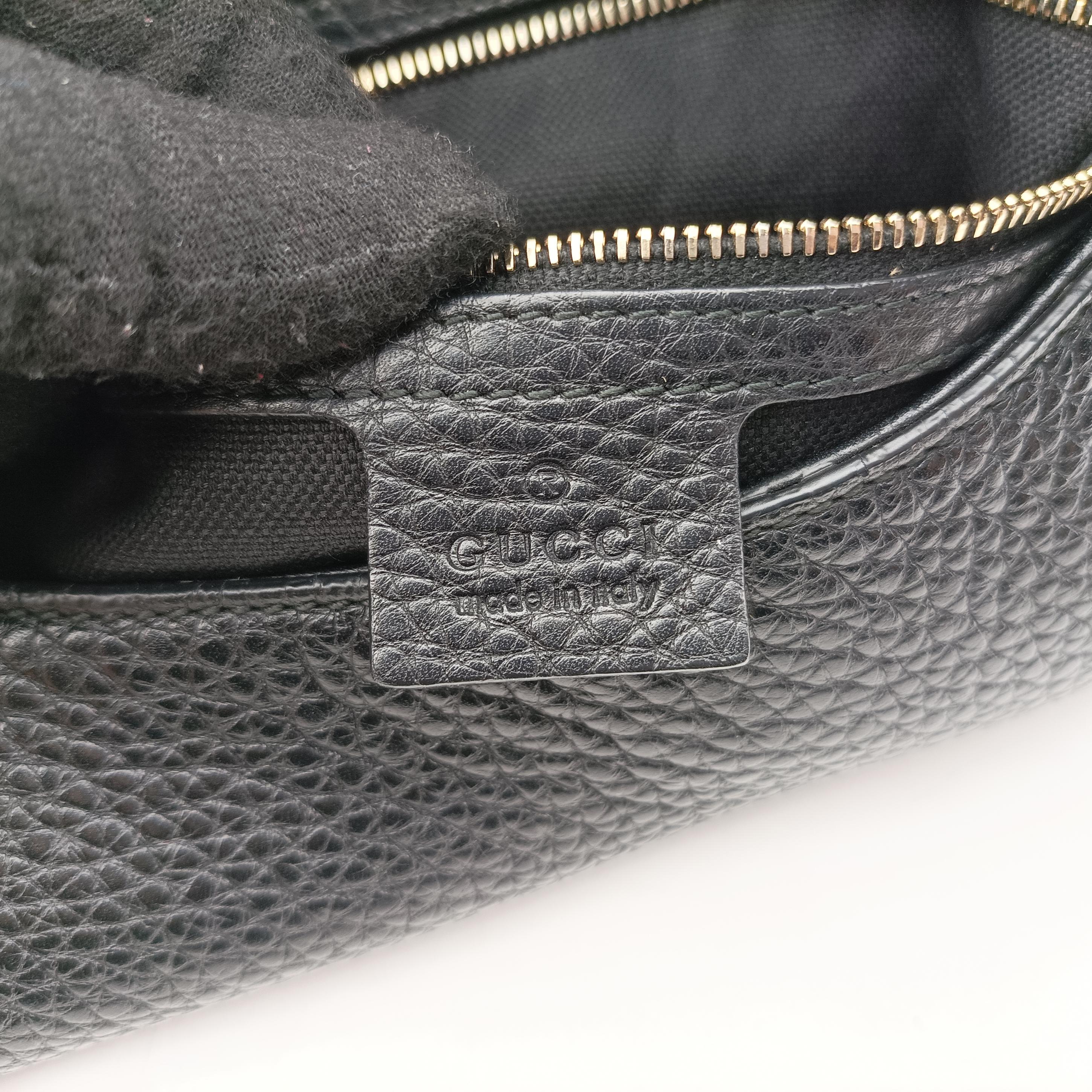 Pre-owned Gucci Emily Hobo Black Leather 322226 shoulderbag | stylenewstar