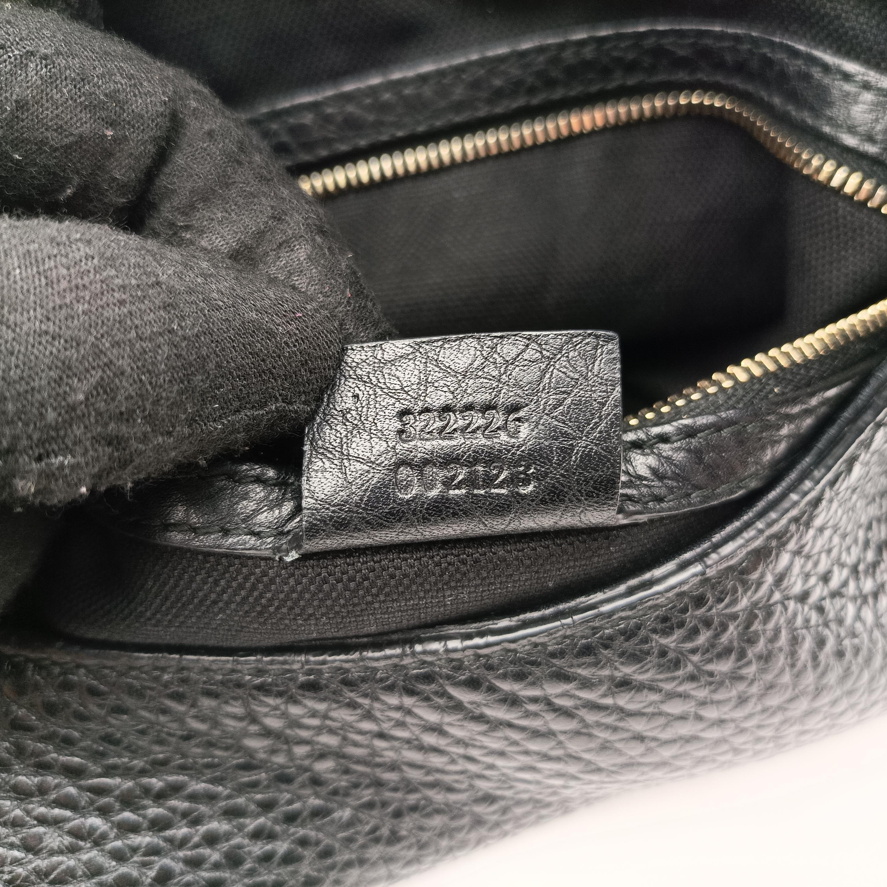 Pre-owned Gucci Emily Hobo Black Leather 322226 shoulderbag | stylenewstar