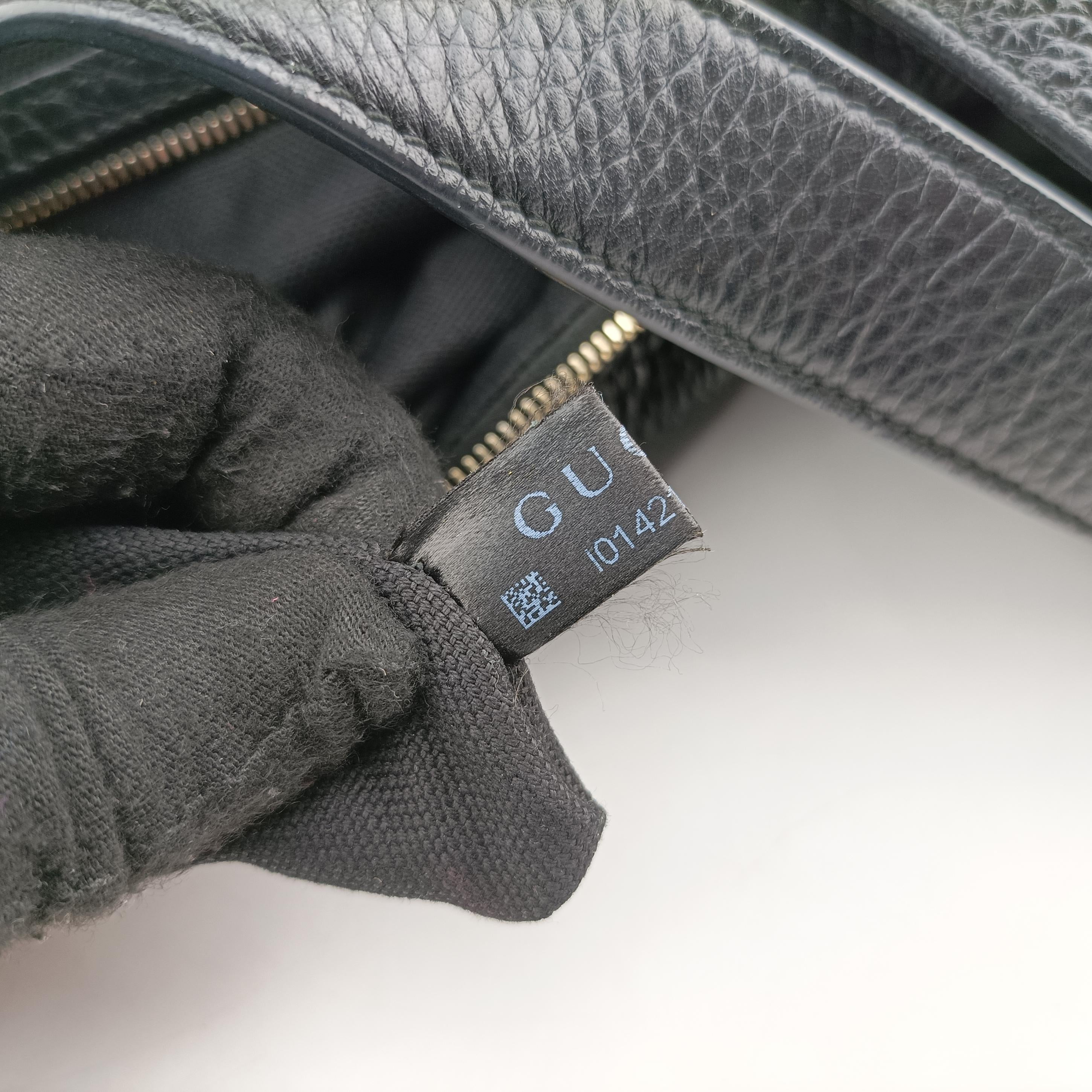Pre-owned Gucci Emily Hobo Black Leather 322226 shoulderbag | stylenewstar
