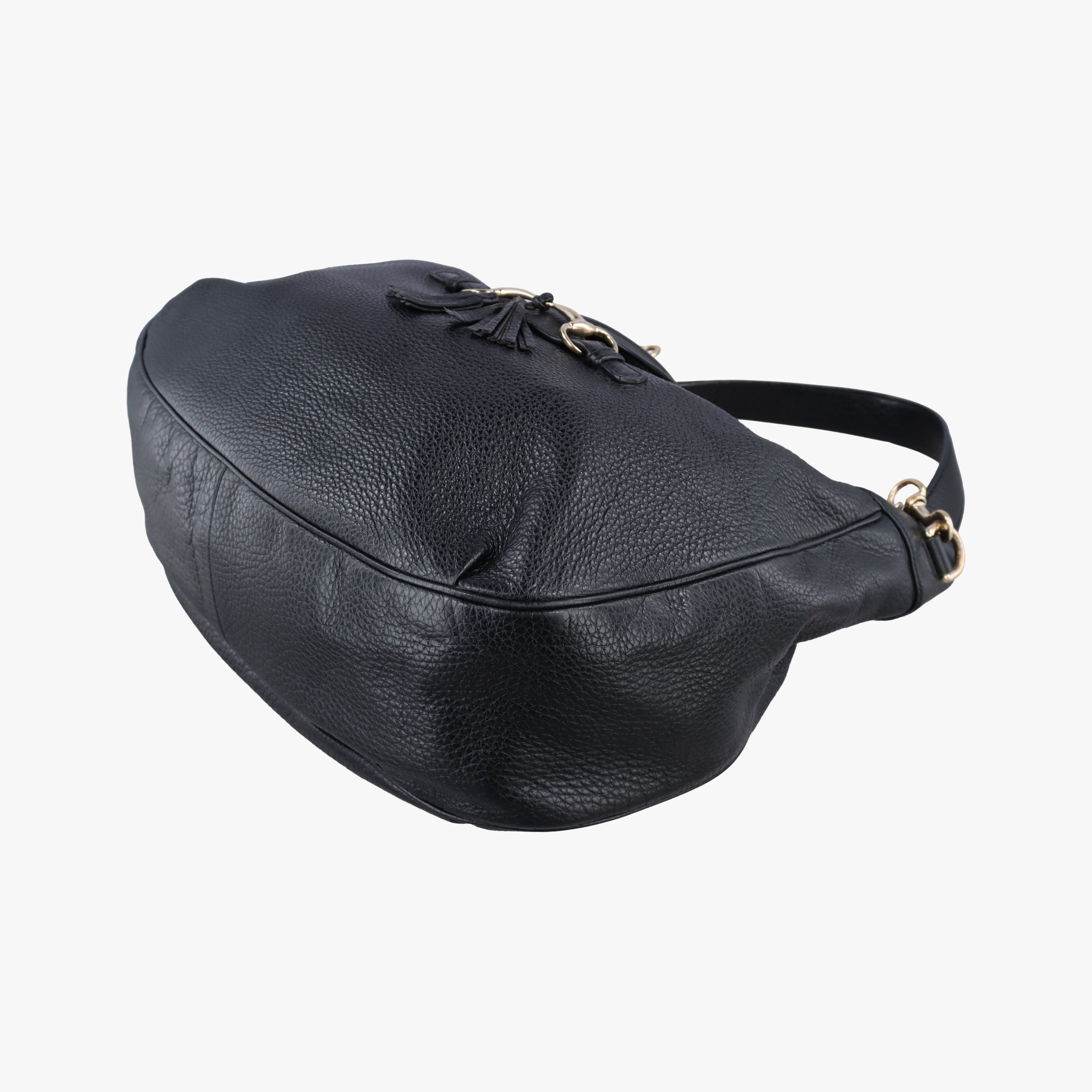 Pre-owned Gucci Emily Hobo Black Leather 322226 shoulderbag | stylenewstar