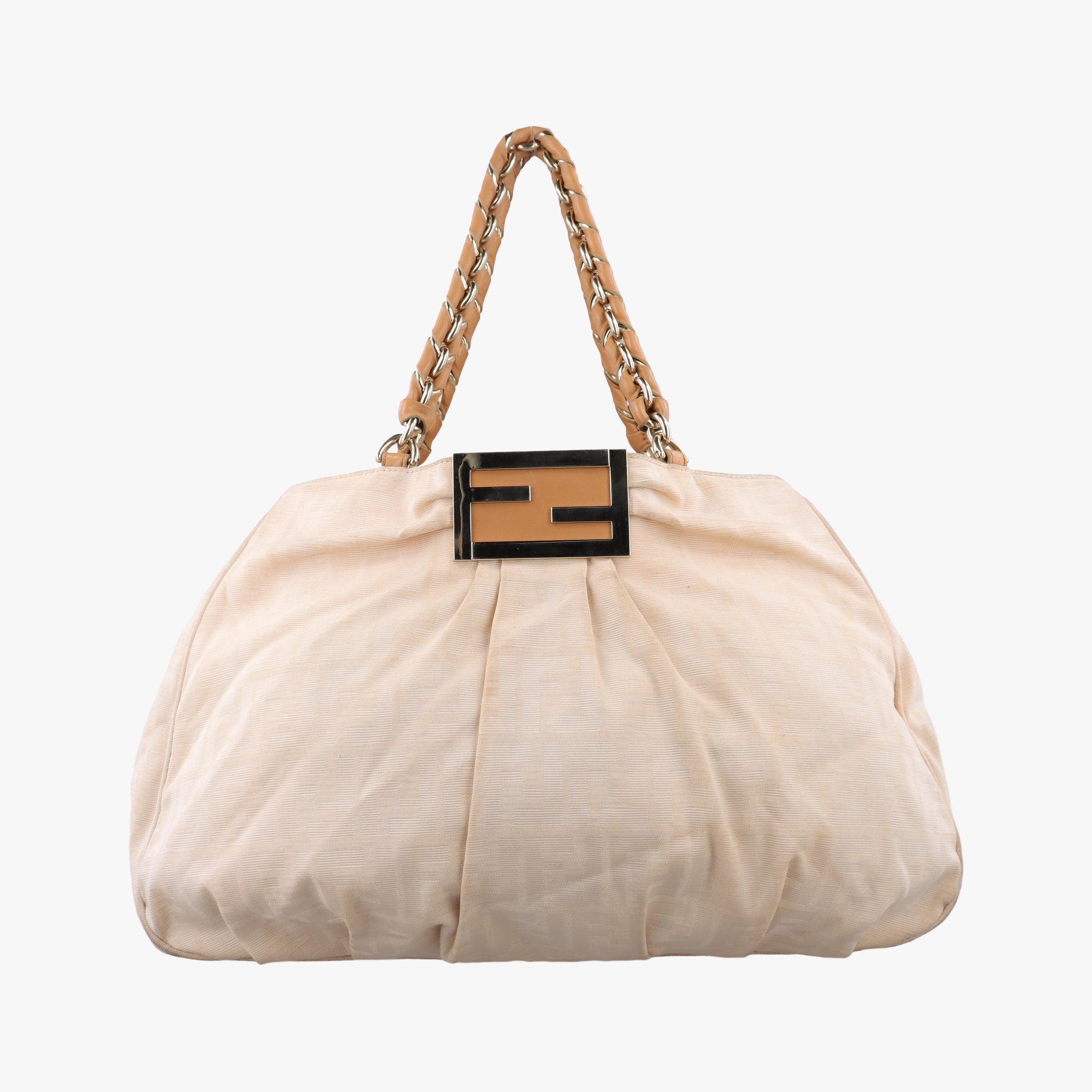 Pre-owned Fendi Mia Golden Canvas 8BR616 shoulderbag | stylenewstar