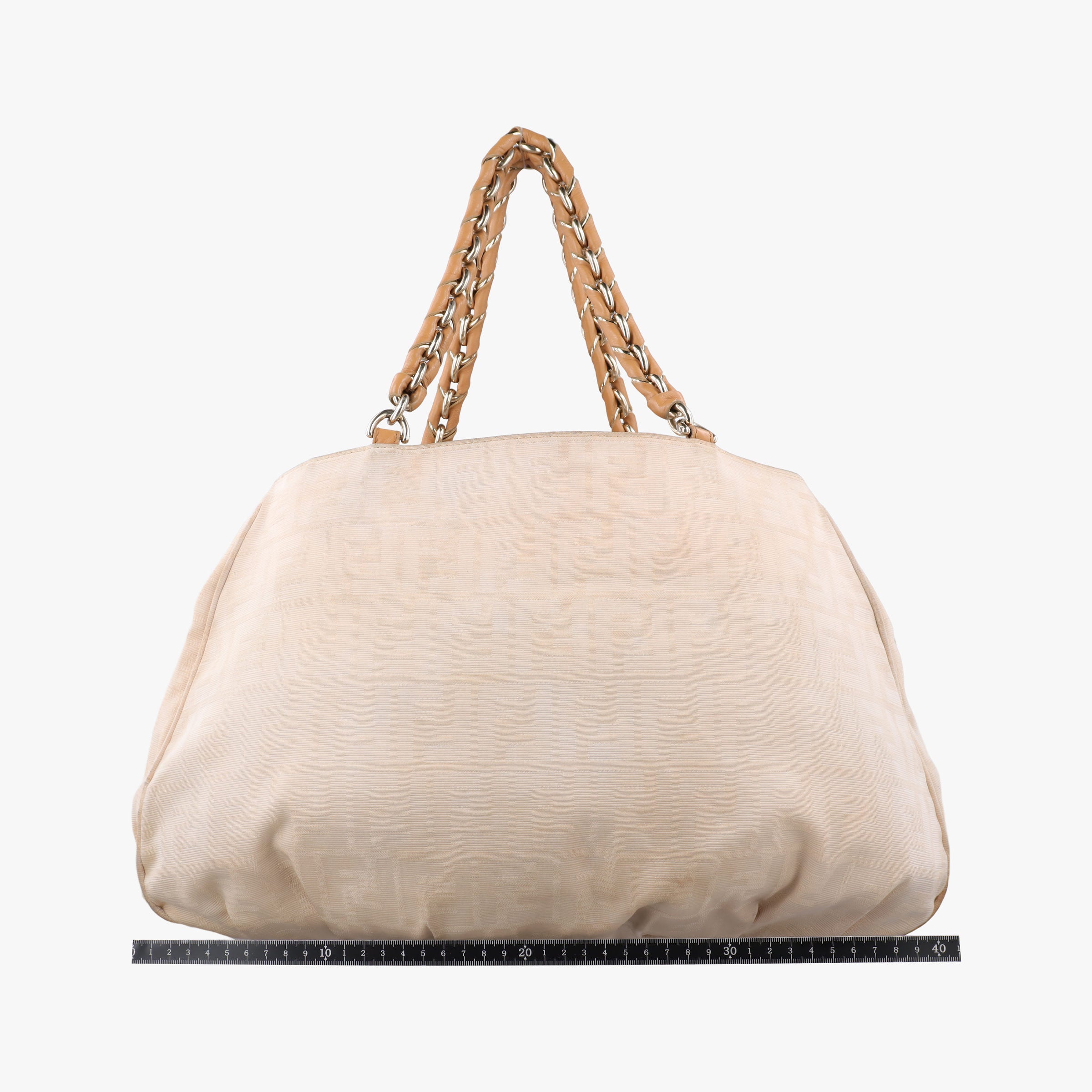Pre-owned Fendi Mia Golden Canvas 8BR616 shoulderbag | stylenewstar