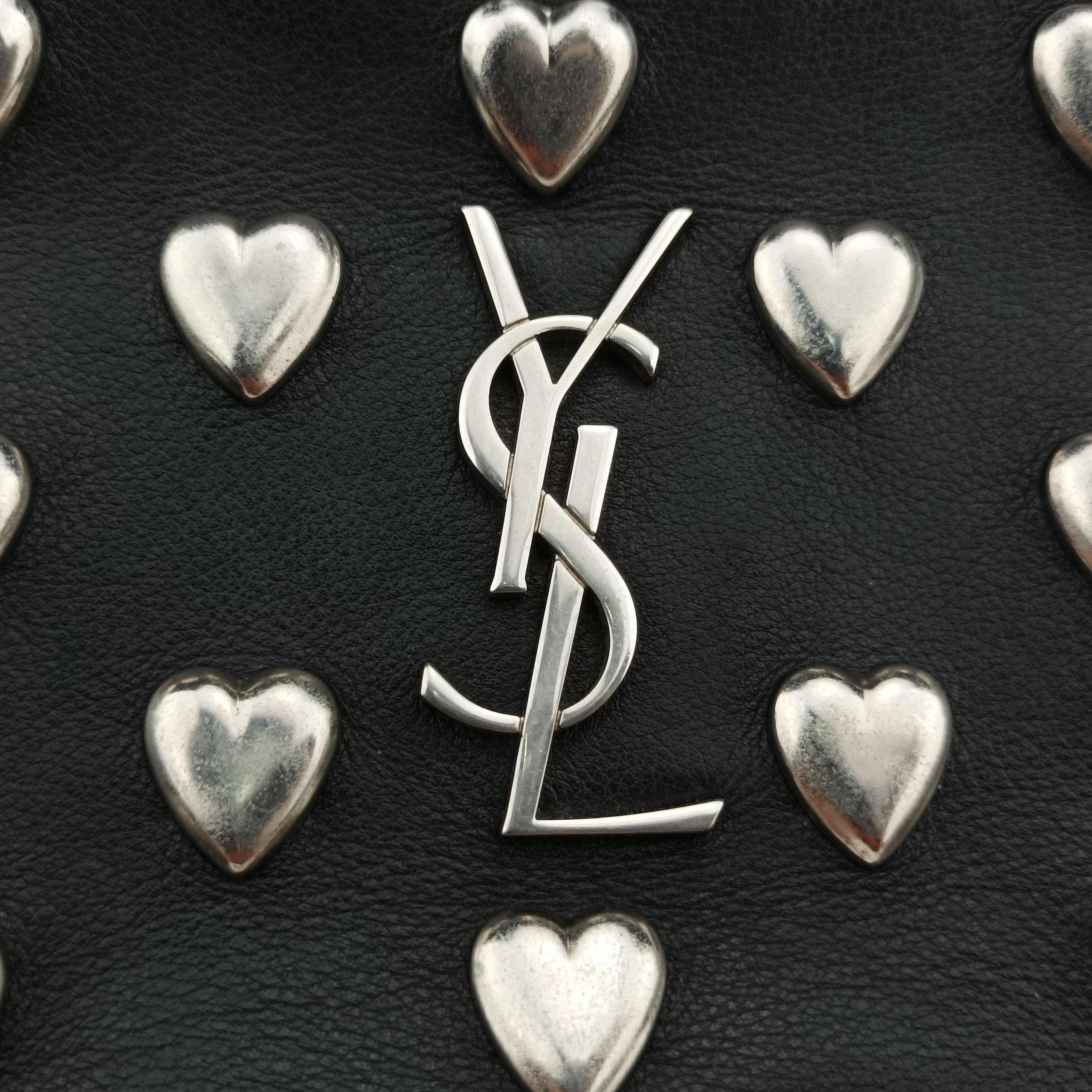 Pre-owned Yves Saint Laurent Monogram Blogger Black Leather 447956 shoulderbag | stylenewstar