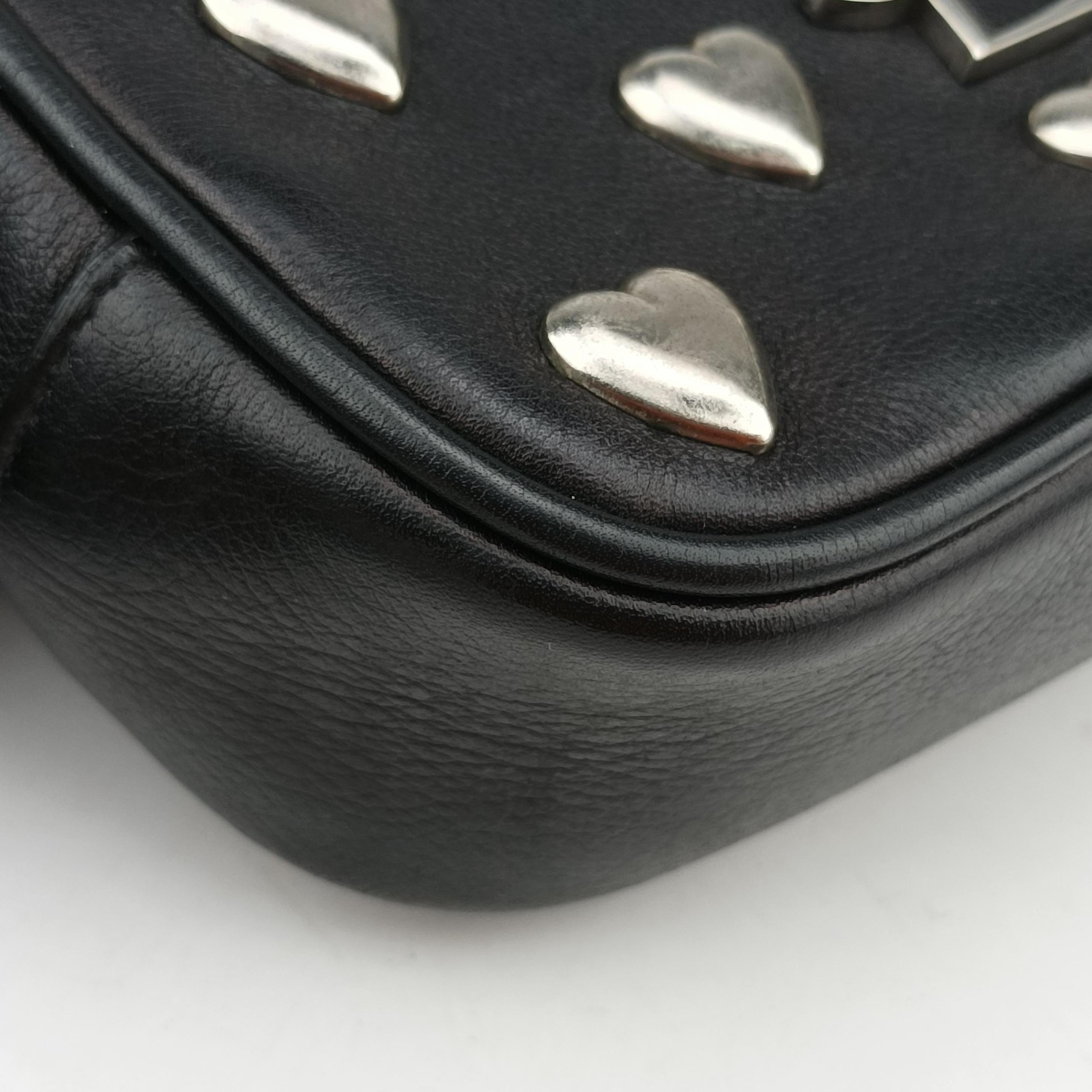 Pre-owned Yves Saint Laurent Monogram Blogger Black Leather 447956 shoulderbag | stylenewstar